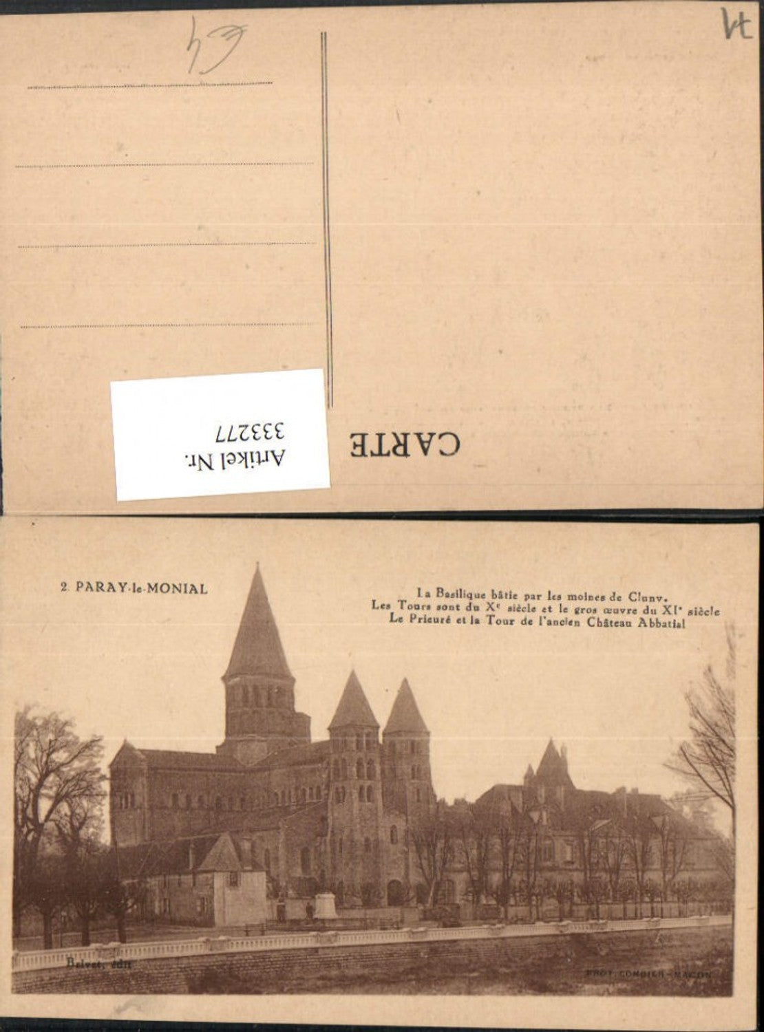 333277,Burgund Saone-et-Loire Paray-le-Monial La Basilique Kirche