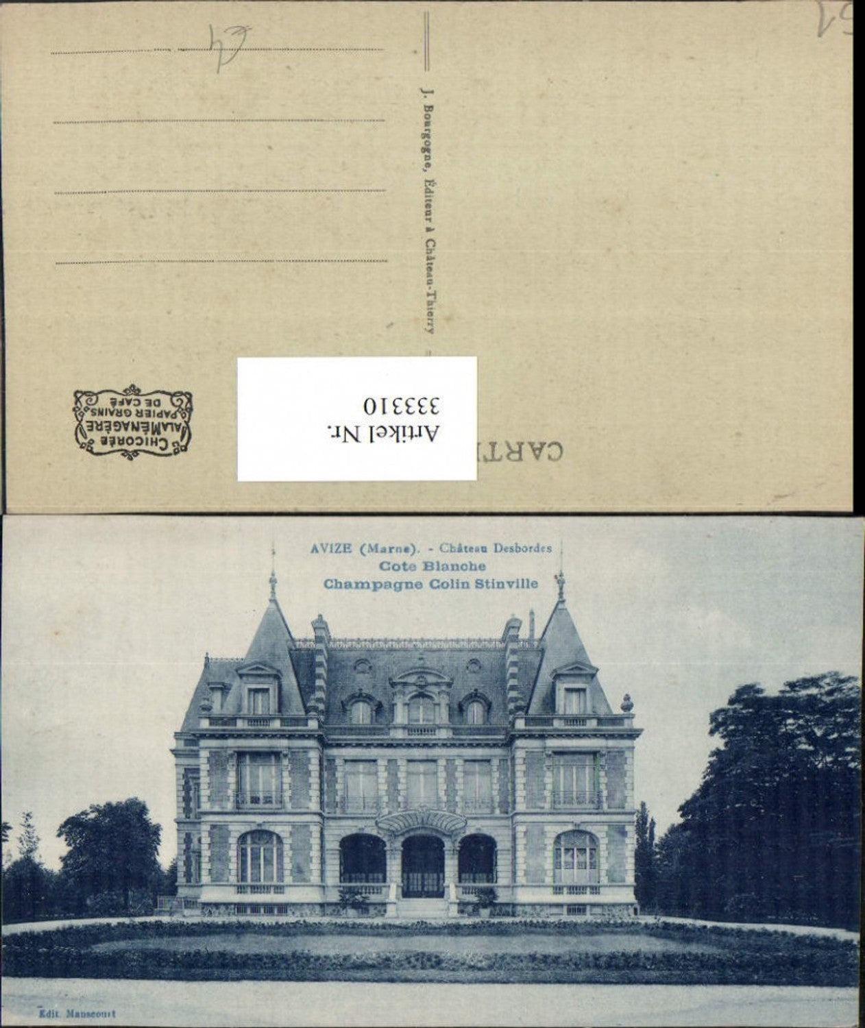 333310,Champagne-Ardenne Marne Avize Chateau Desbordes Schloss