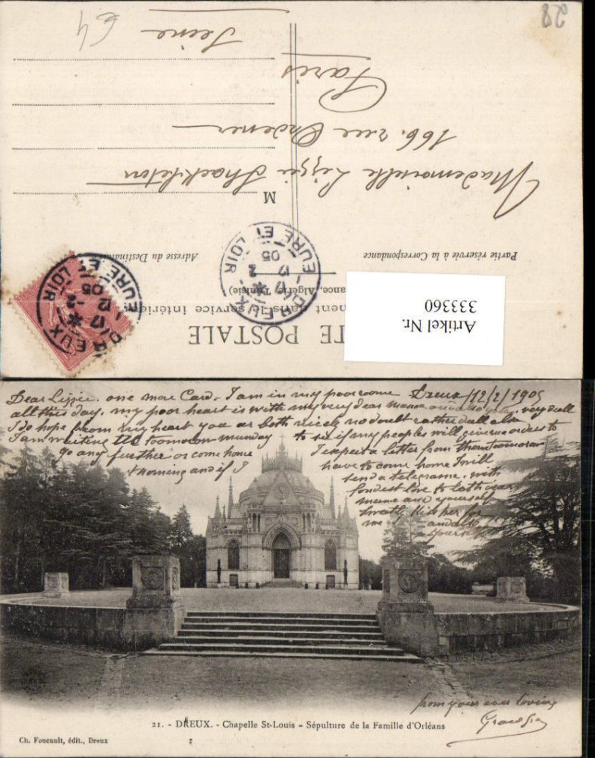 333360,Centre Eure-et-Loir Dreux Chapelle St-Louis Sepulture de la Familie d'Orleans Kapelle