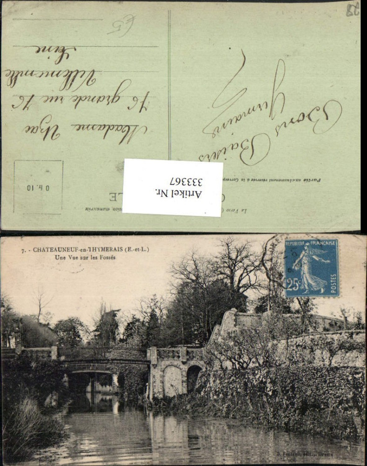 333367,Centre Eure-et-Loir Chateauneut-en-Thymerais Une Vue sur les Fosses Brücke