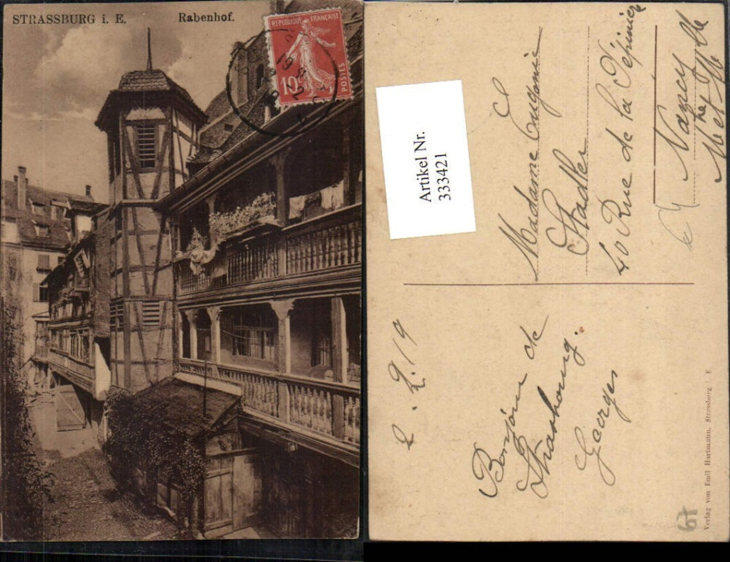 333421,Elsass Bas-Rhin Straßburg Strasbourg Rabenhof