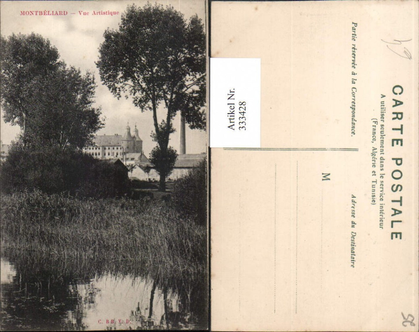 333428,Franche-Comte Doubs Montbeliard Vue Artistique Blick zum Schloss