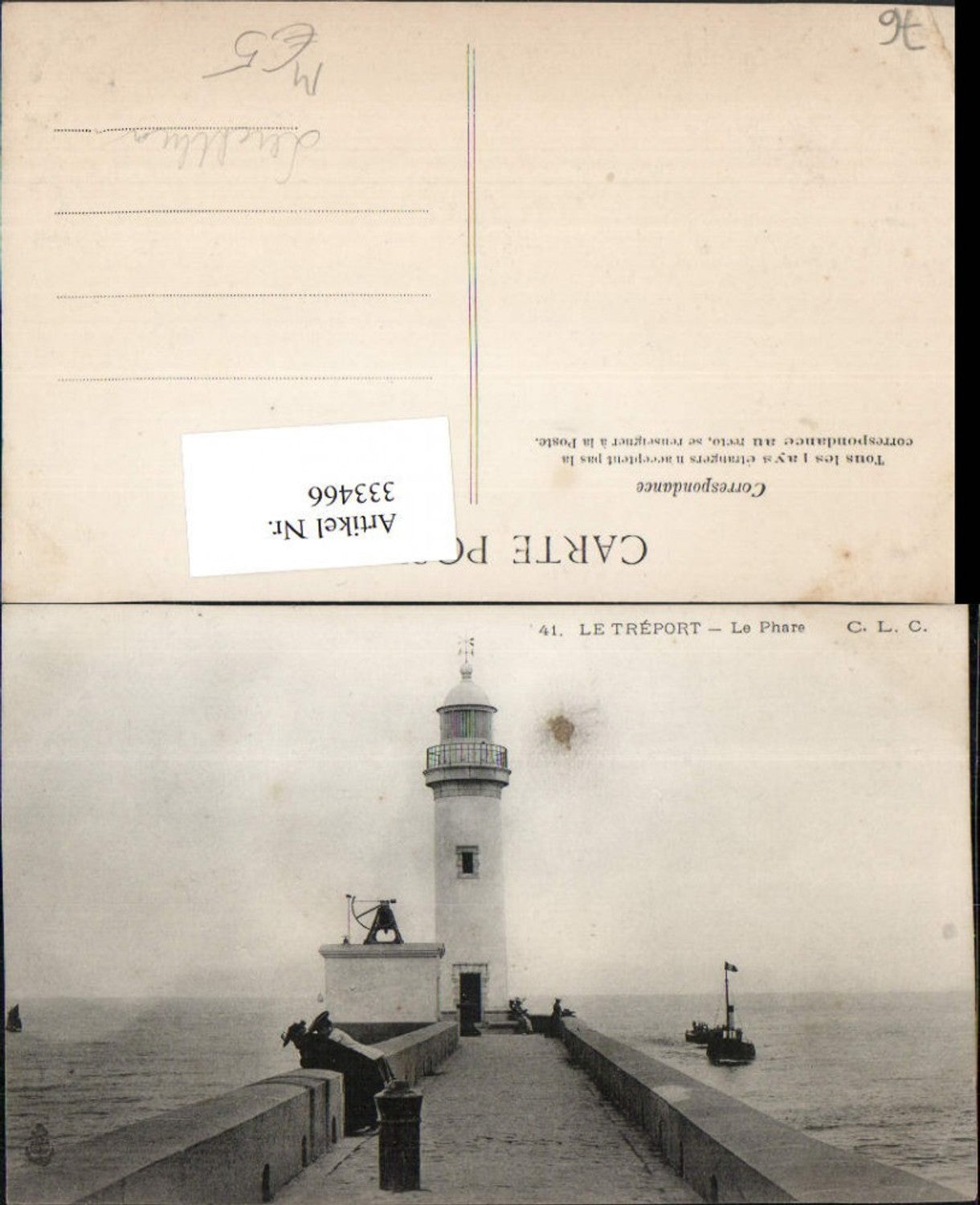 333466,Haute-Normandie Seine-Maritime Le Treport Le Phare Leuchtturm