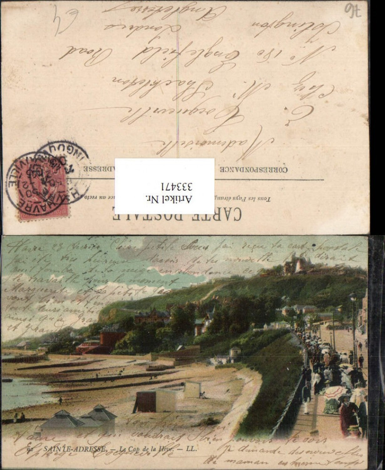 333471,Haute-Normandie Seine-Maritime Sainte-Adresse Le Cap de la Heve Strand