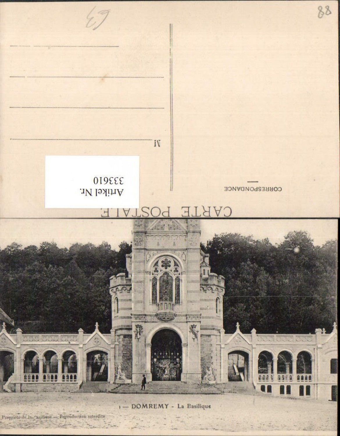 333610,Lothringen Vosges Domremy La Basilique Kirche