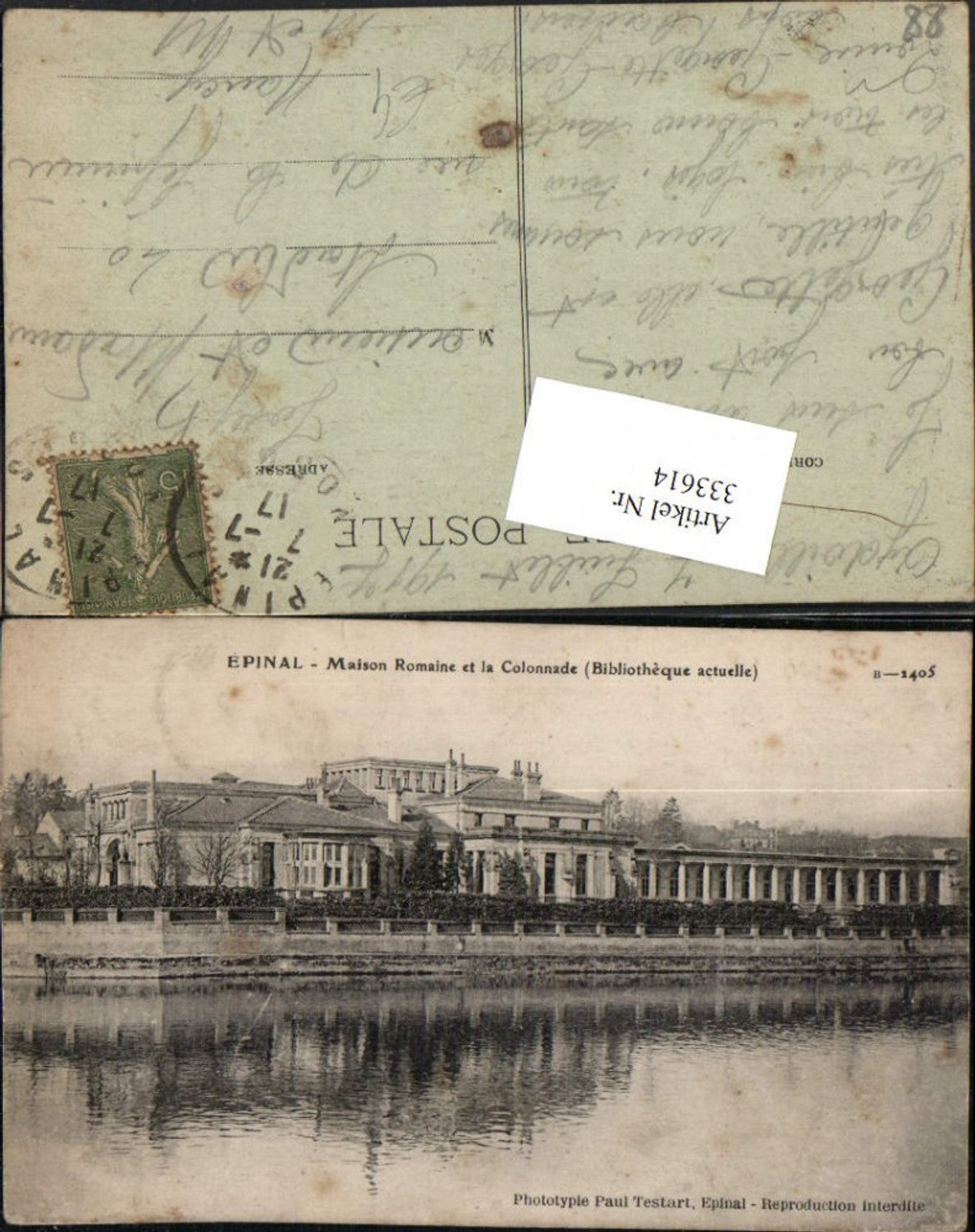 333614,Lothringen Vosges Epinal Maison Romaine et la Colonnade Gebäude