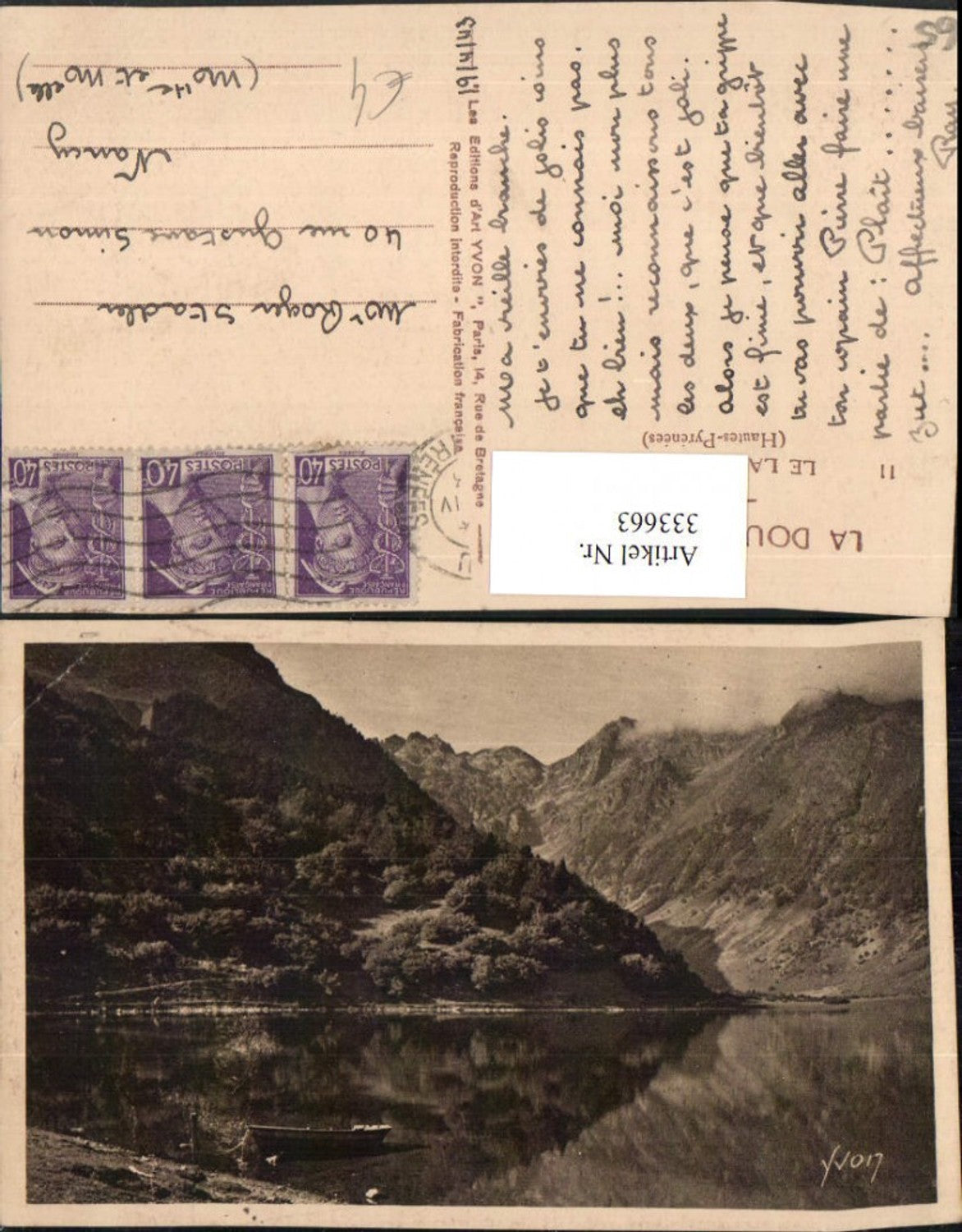 333663,Midi-Pyrenees Hautes-Pyrenees Le Lac d'Estaing See Bergkulisse