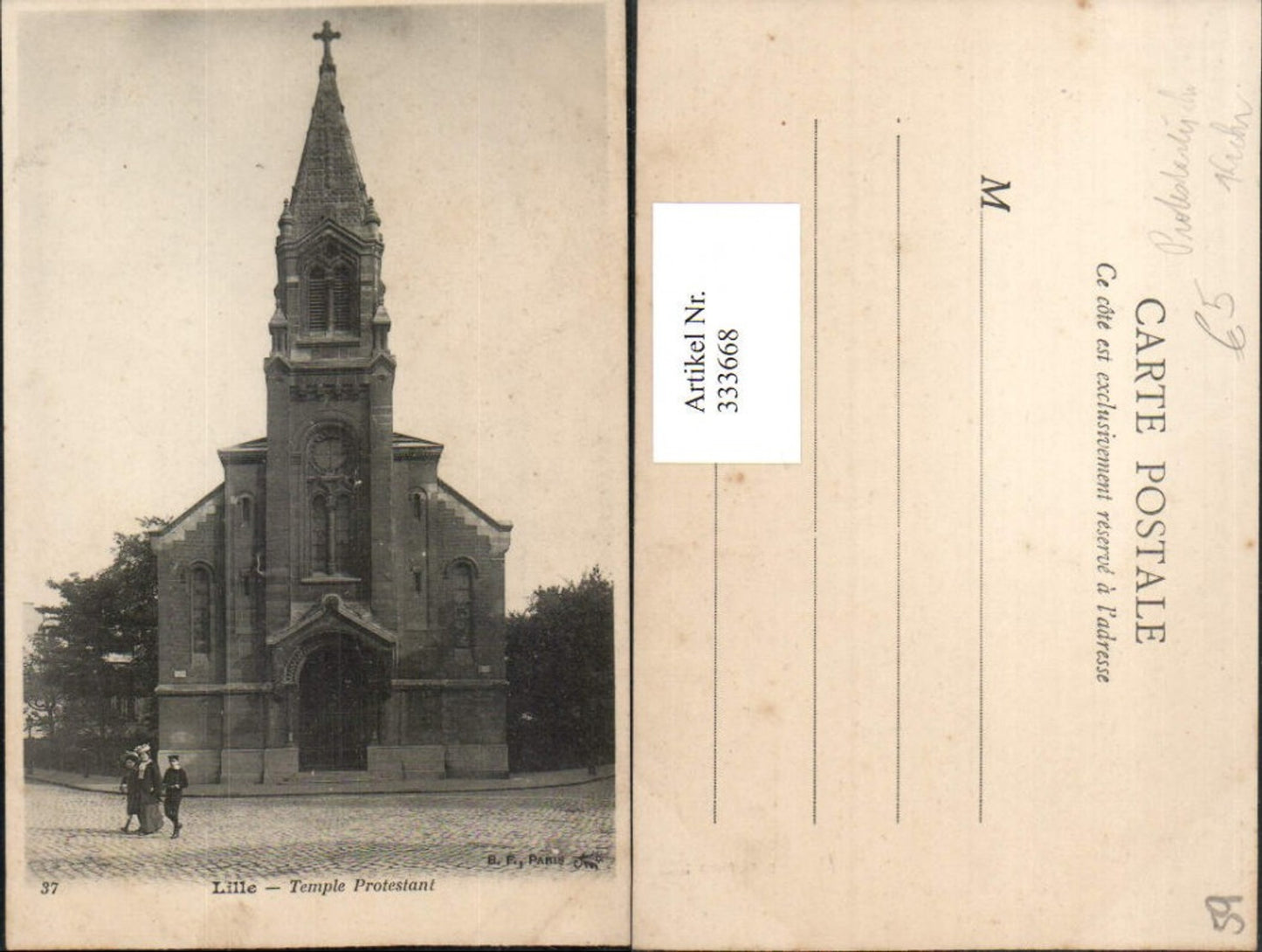 333668,Nord-Pas-de-Calais Nord Lille Temple Protestant Protestantische Kirche