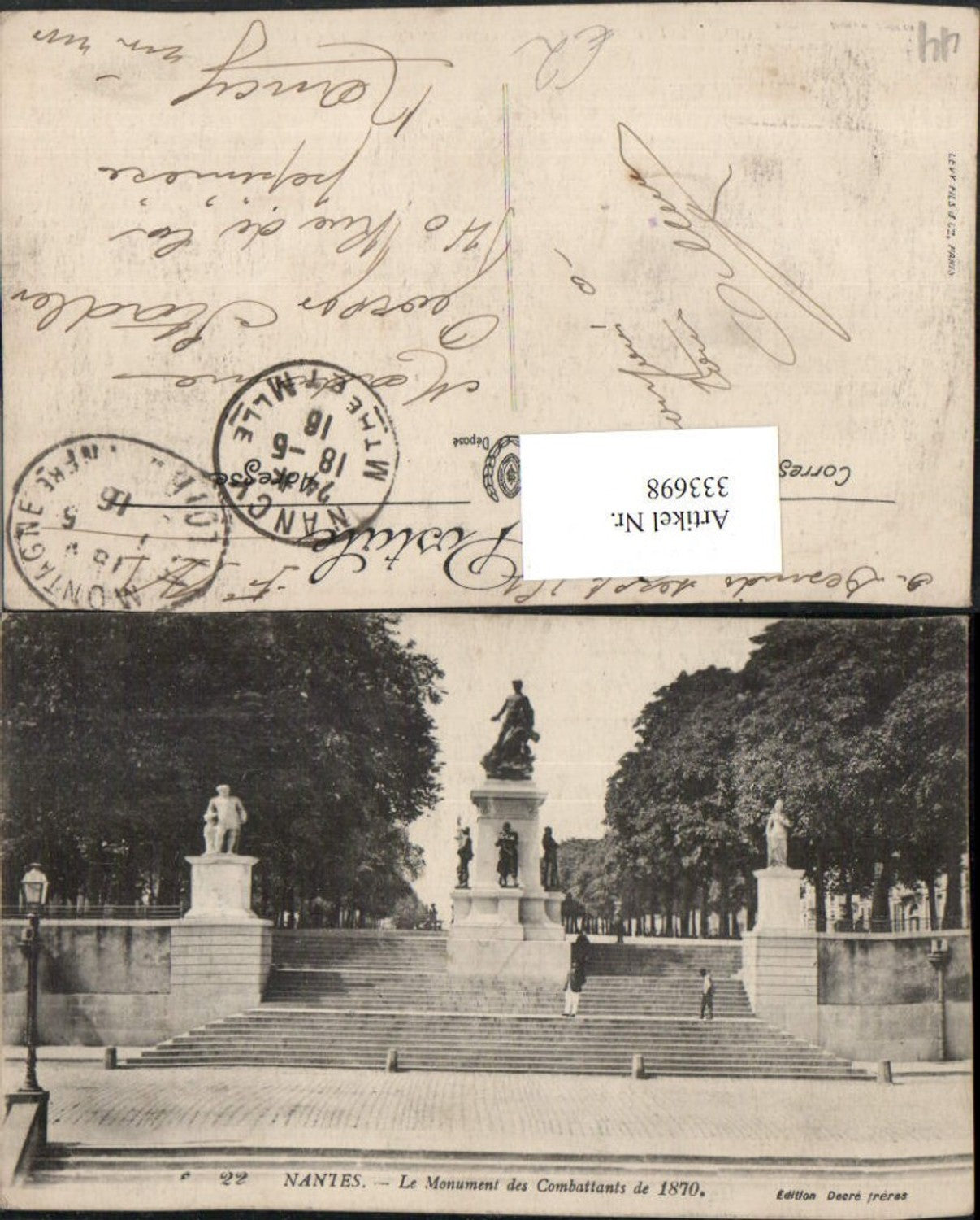 333698,Pays de la Loire Loire-Atlantique Nantes Monument des Combattants 1870