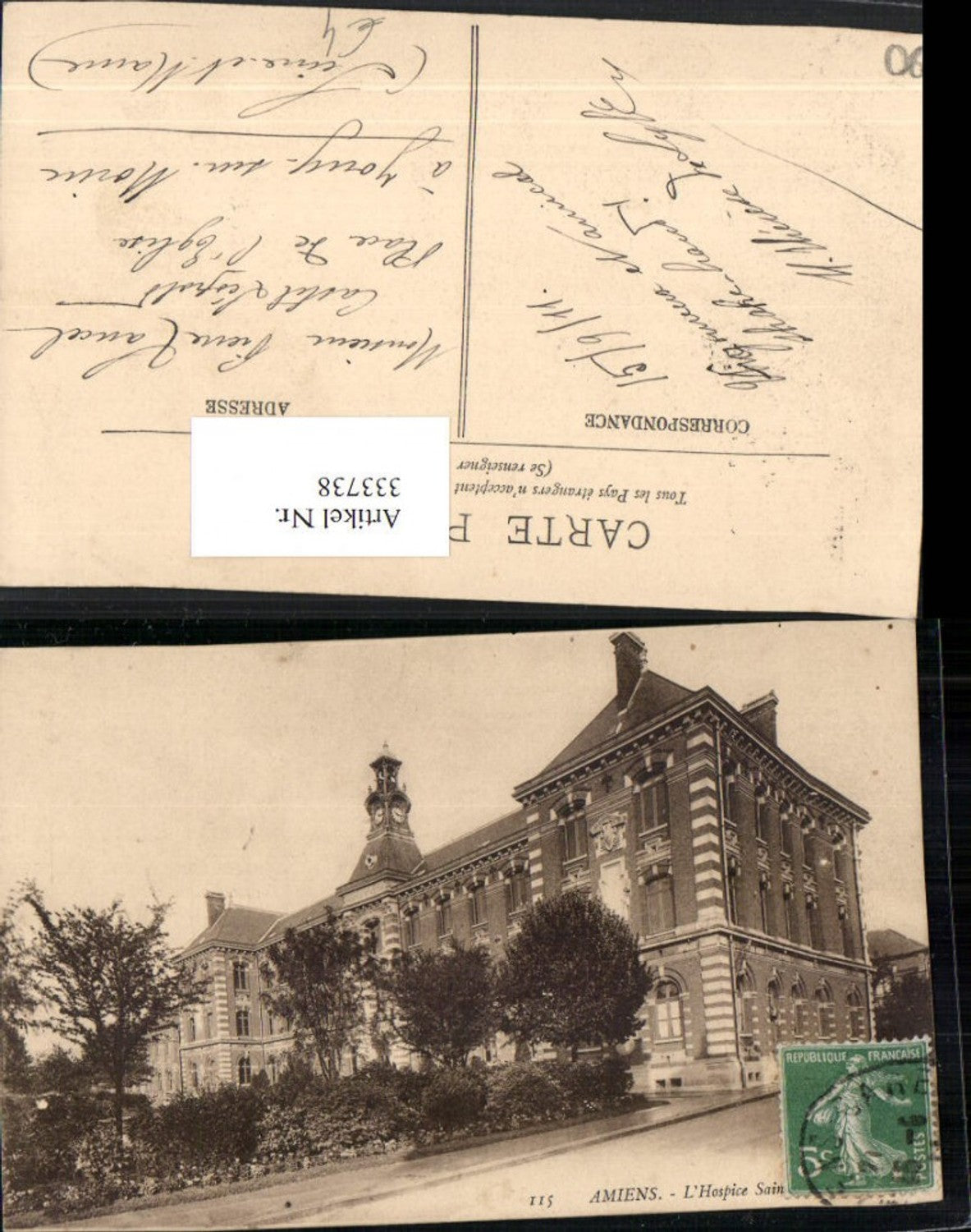 333738,Picardie Somme Amiens L'Hospice Saint-Victor Hospital