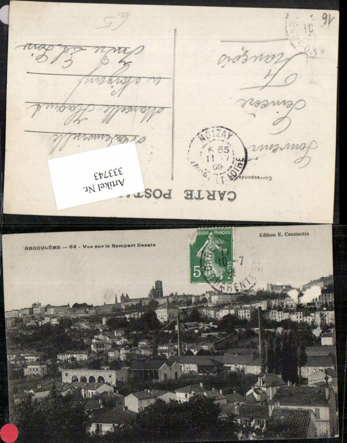333743,Poitou-Charentes Charente Angouleme Vue sur le Rempart Sesaix Totale