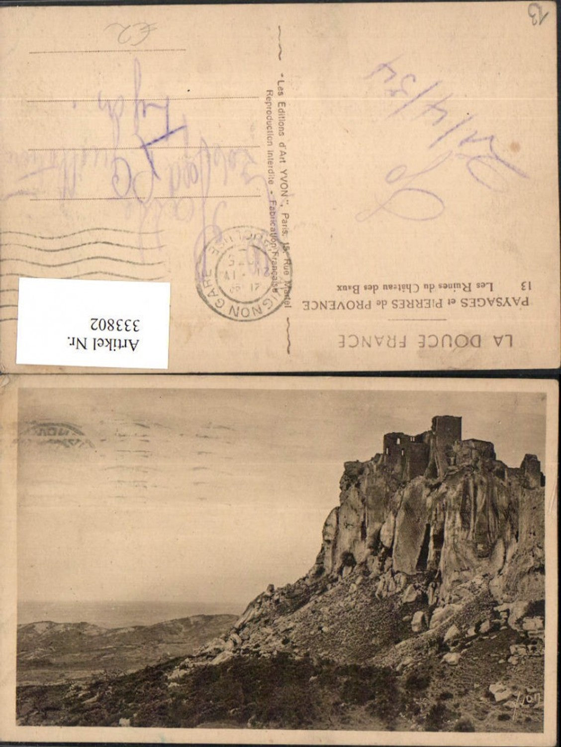 333802,Provence-Alpes-Cote-Azur Bouches-de-Rhone Paysages Pierres de Provence Ruines Chateau