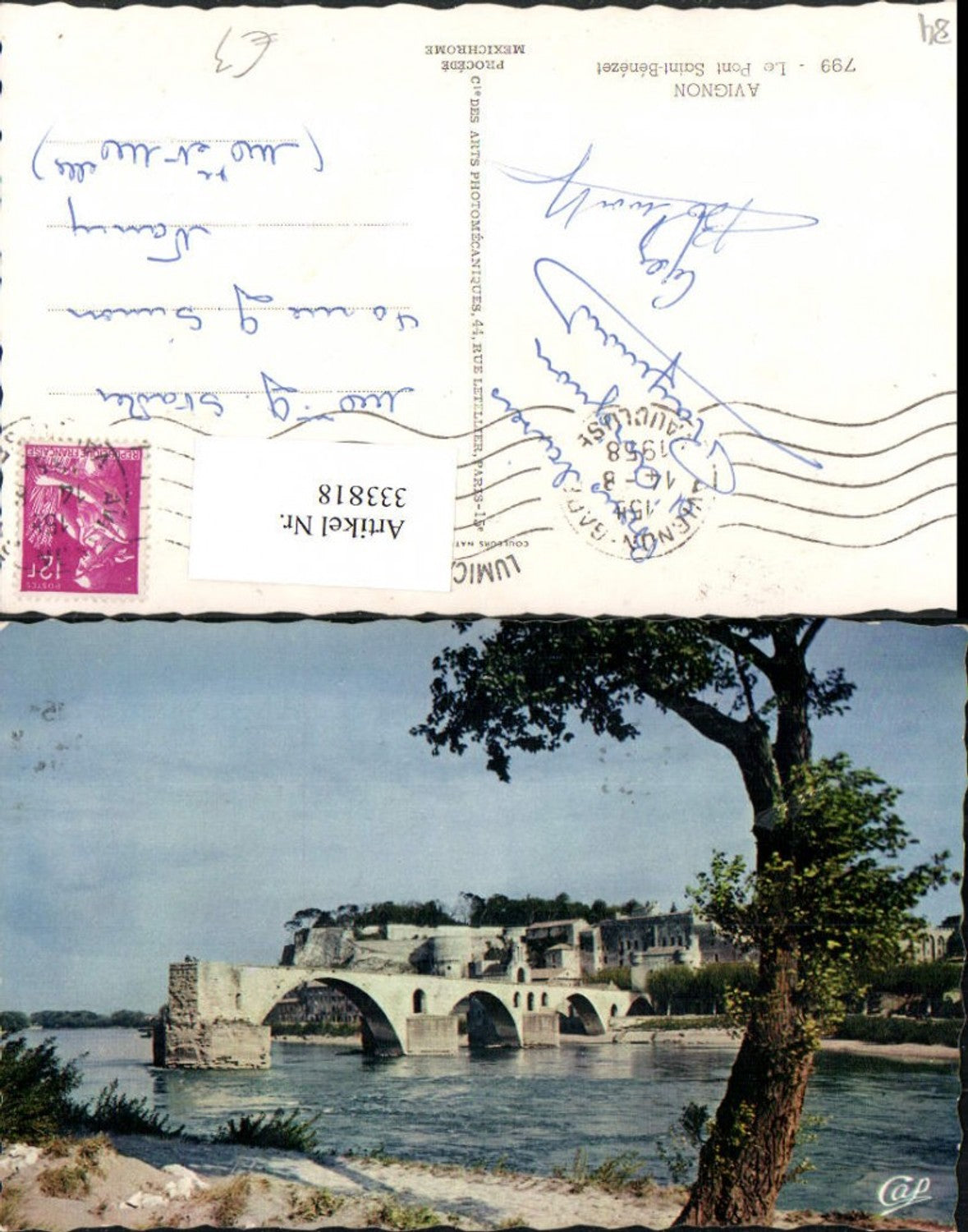 333818,Provence-Alpes-Cote-Azur Vaucluse Avignon Le Pont Saint-Benezet Brücke