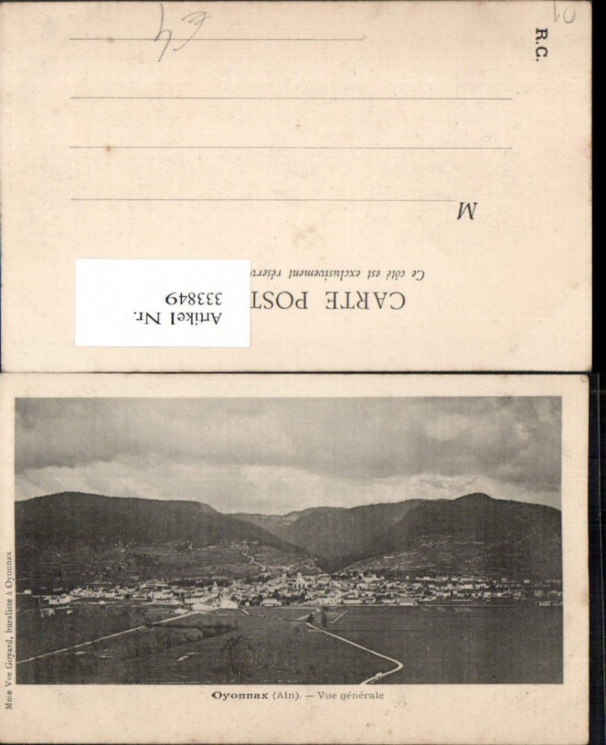 333849,Rhone-Alpes Ain Oyonnax Vue generale Totale