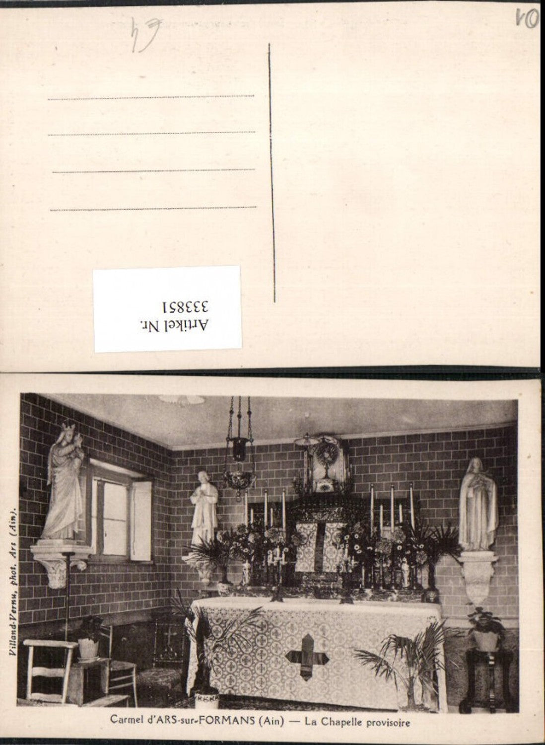 333851,Rhone-Alpes Ain Ars-sur-Formans La Chapelle provisoire Kapelle