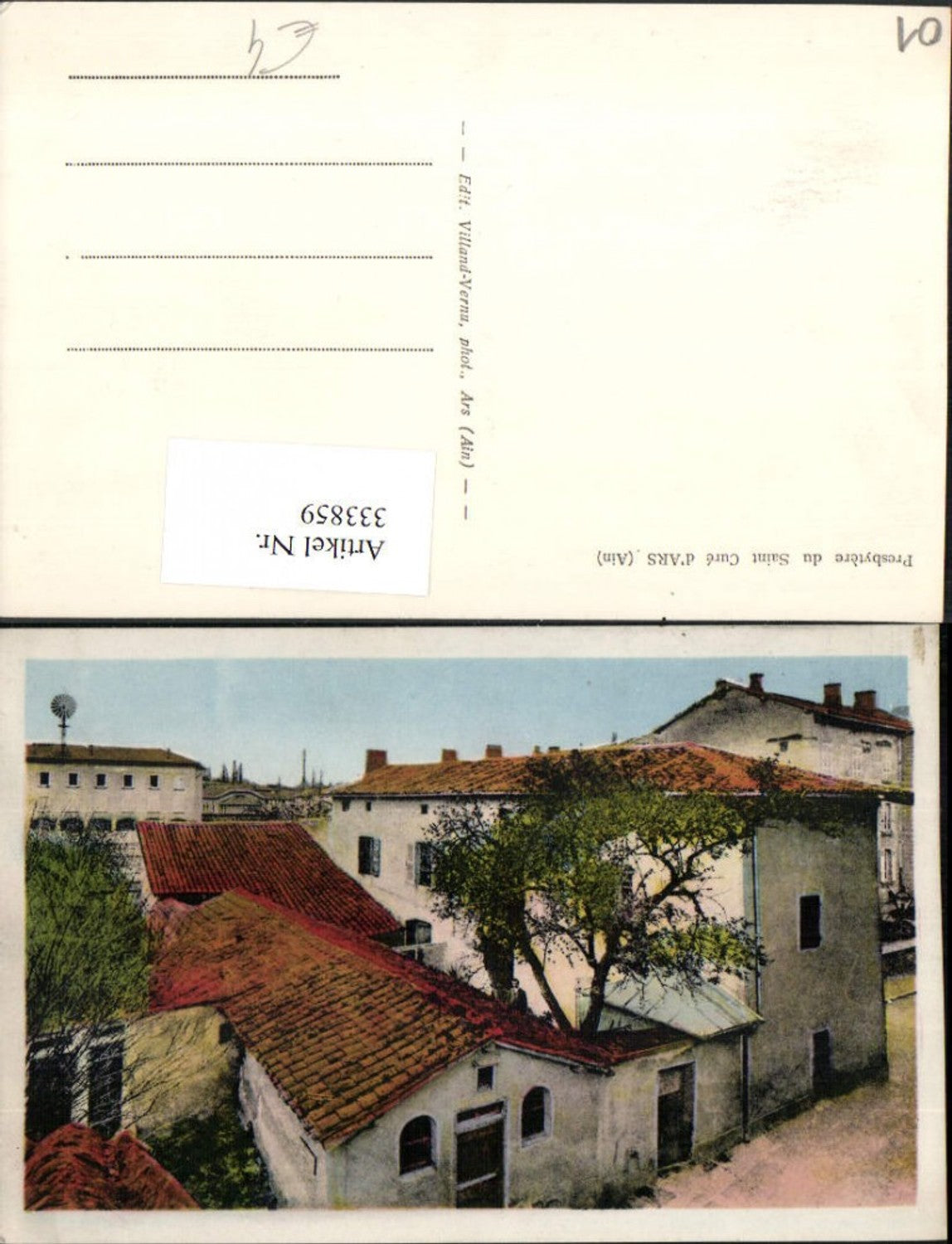 333859,Rhone-Alpes Ain Ars Presbytere du Saint Cure Gebäude