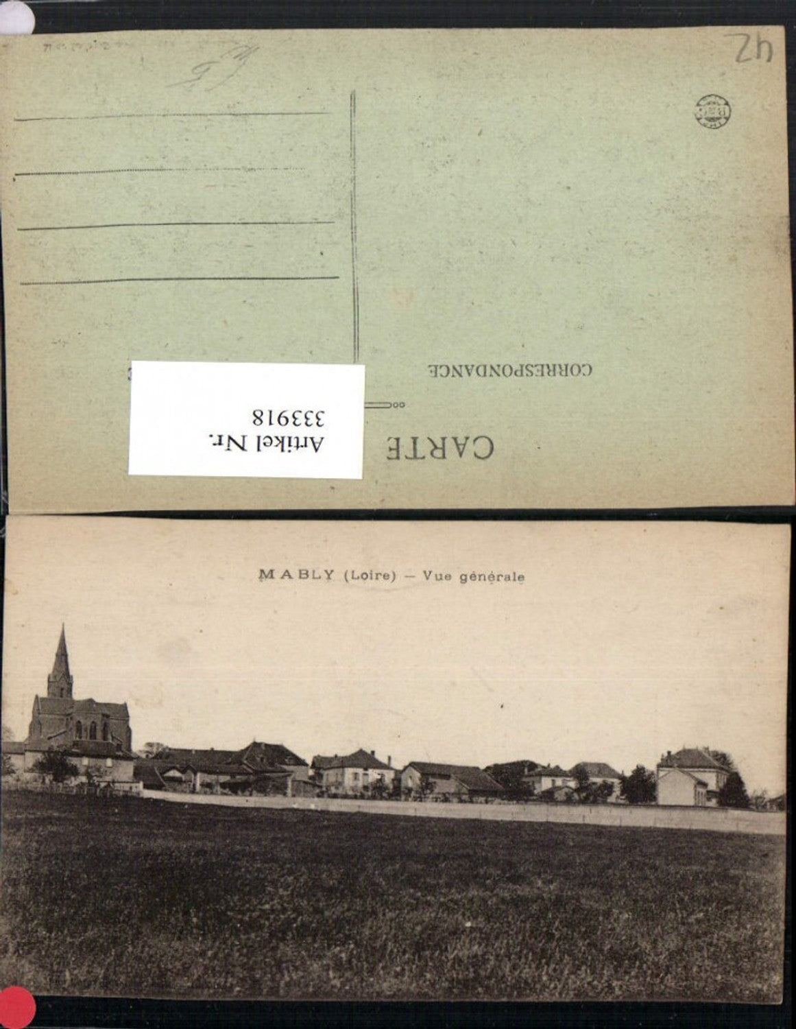 333918,Rhone-Alpes Loire Mably Vue generale Totale Kirche
