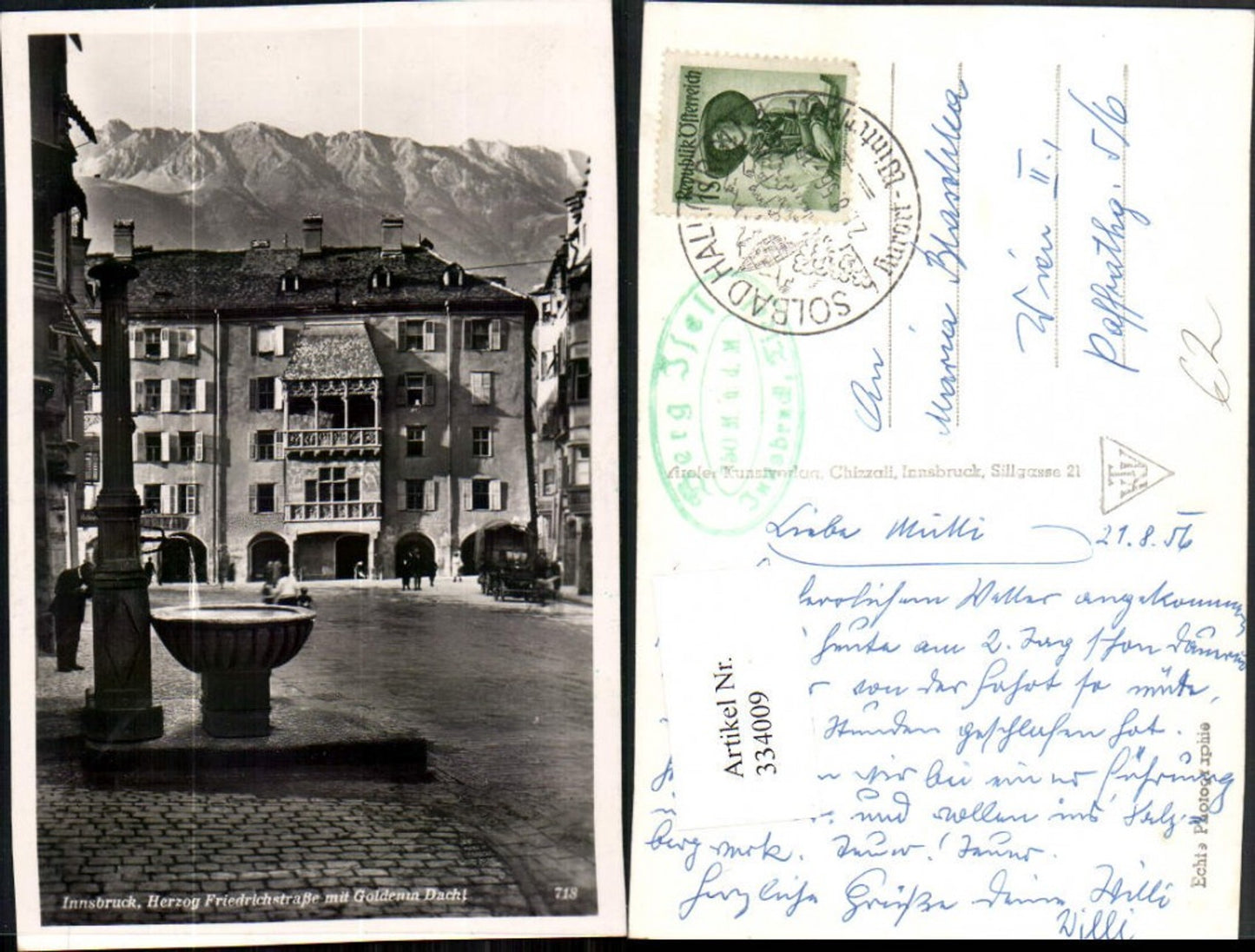 Alte Ansichtskarte – Old Postcard