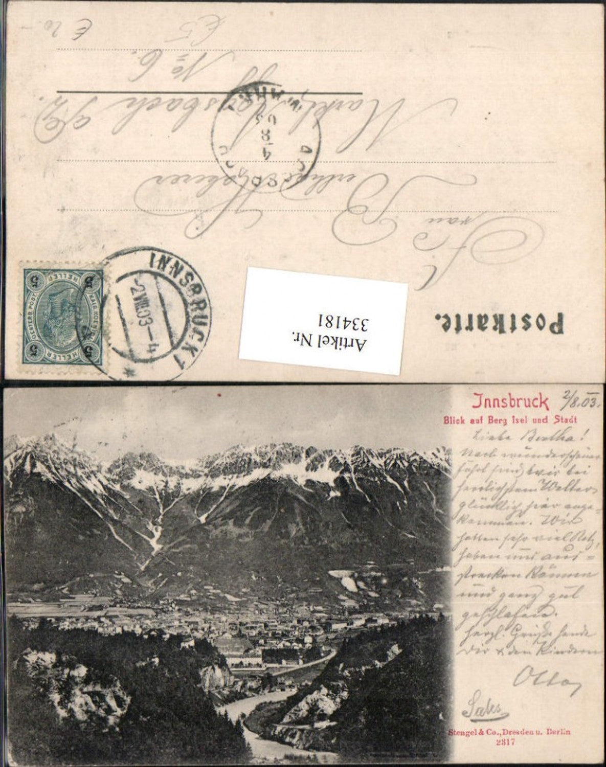 Alte Ansichtskarte – Old Postcard
