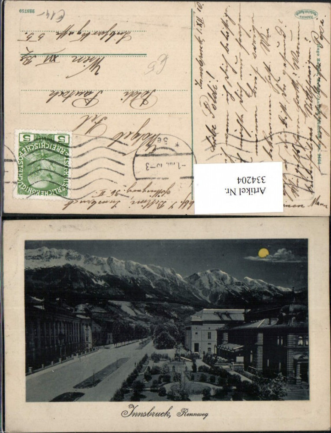 Alte Ansichtskarte – Old Postcard