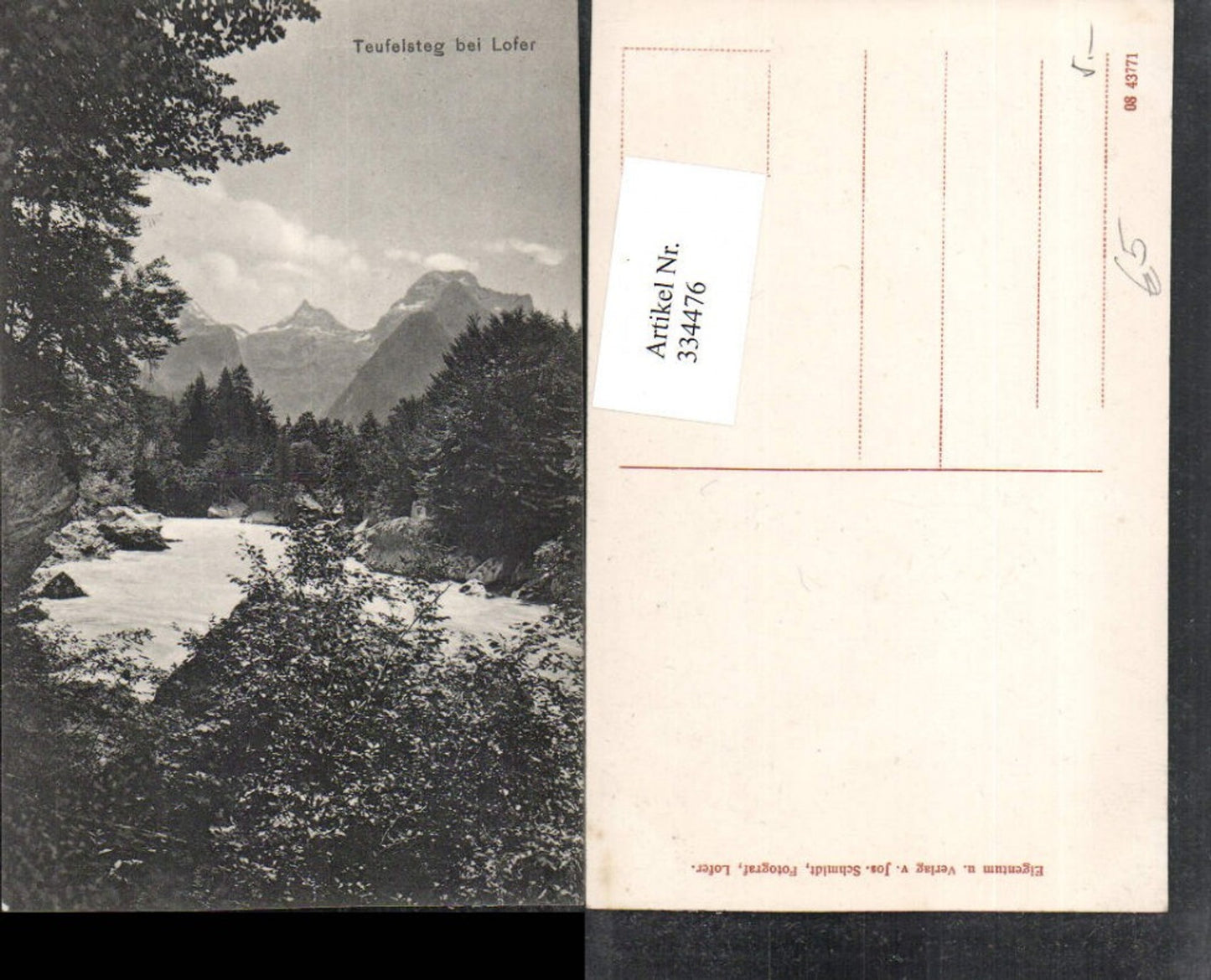 334476,Teufelssteg b. Lofer Bergkulisse