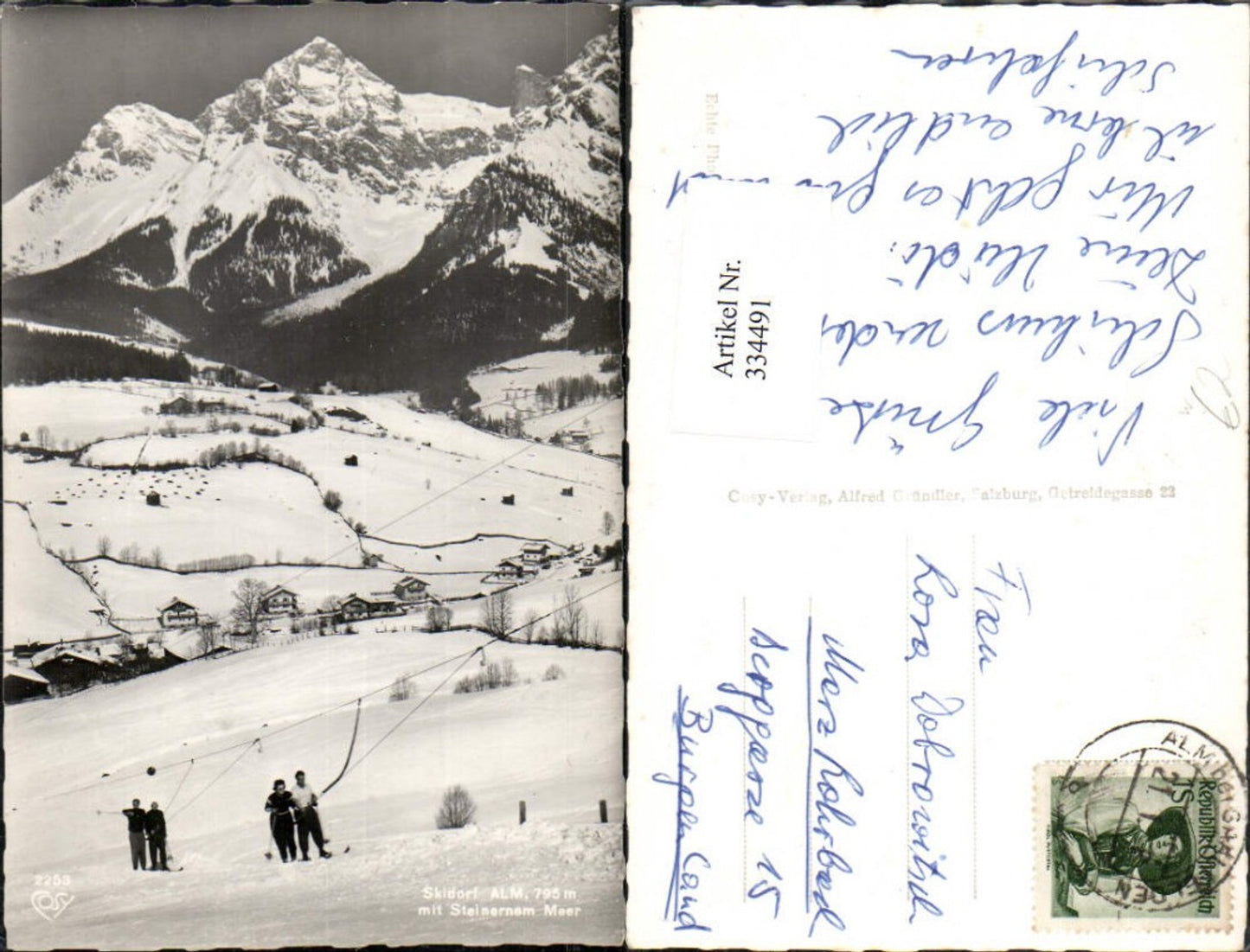 334491,Alm am Steinernen Meer Teilansicht Bergkulisse Winterbild pub Cosy 2253