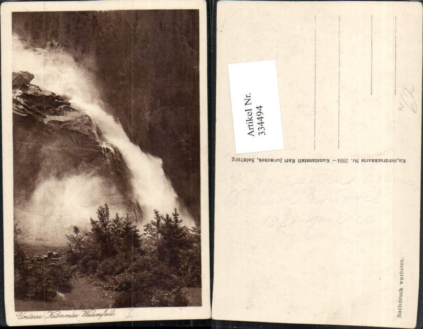 334494,Unterer Krimmler Wasserfall b. Krimml