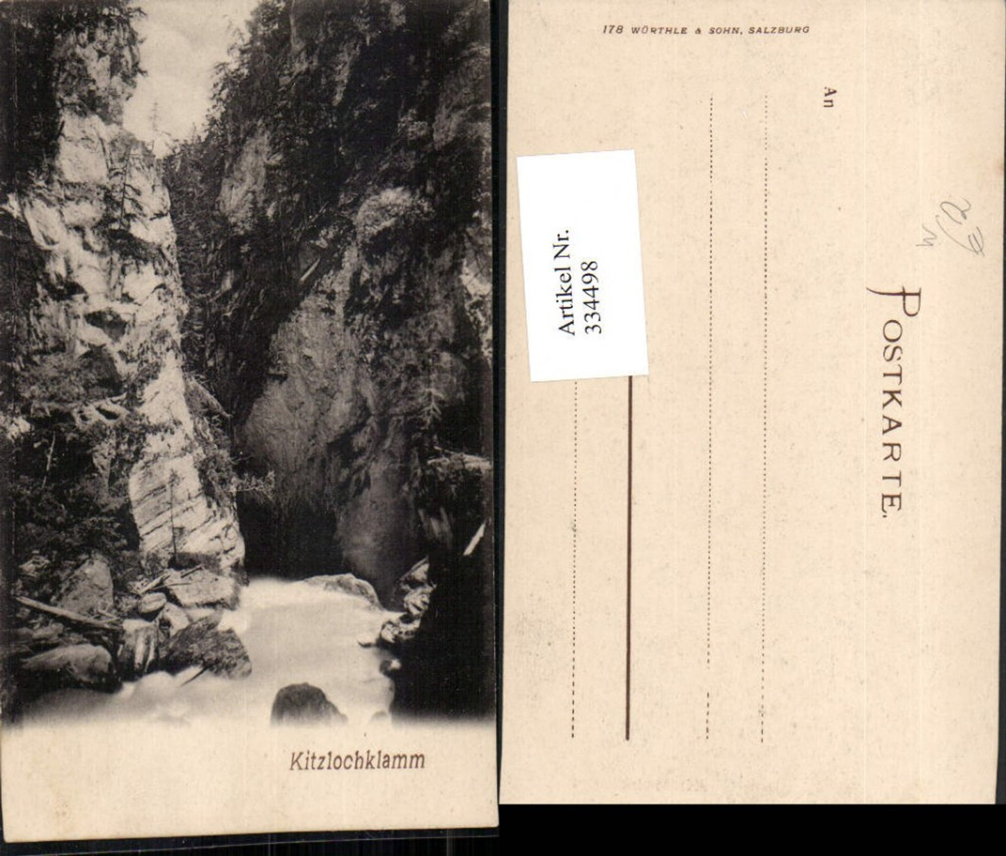 334498,Kitzlochklamm Klamm b. Taxenbach