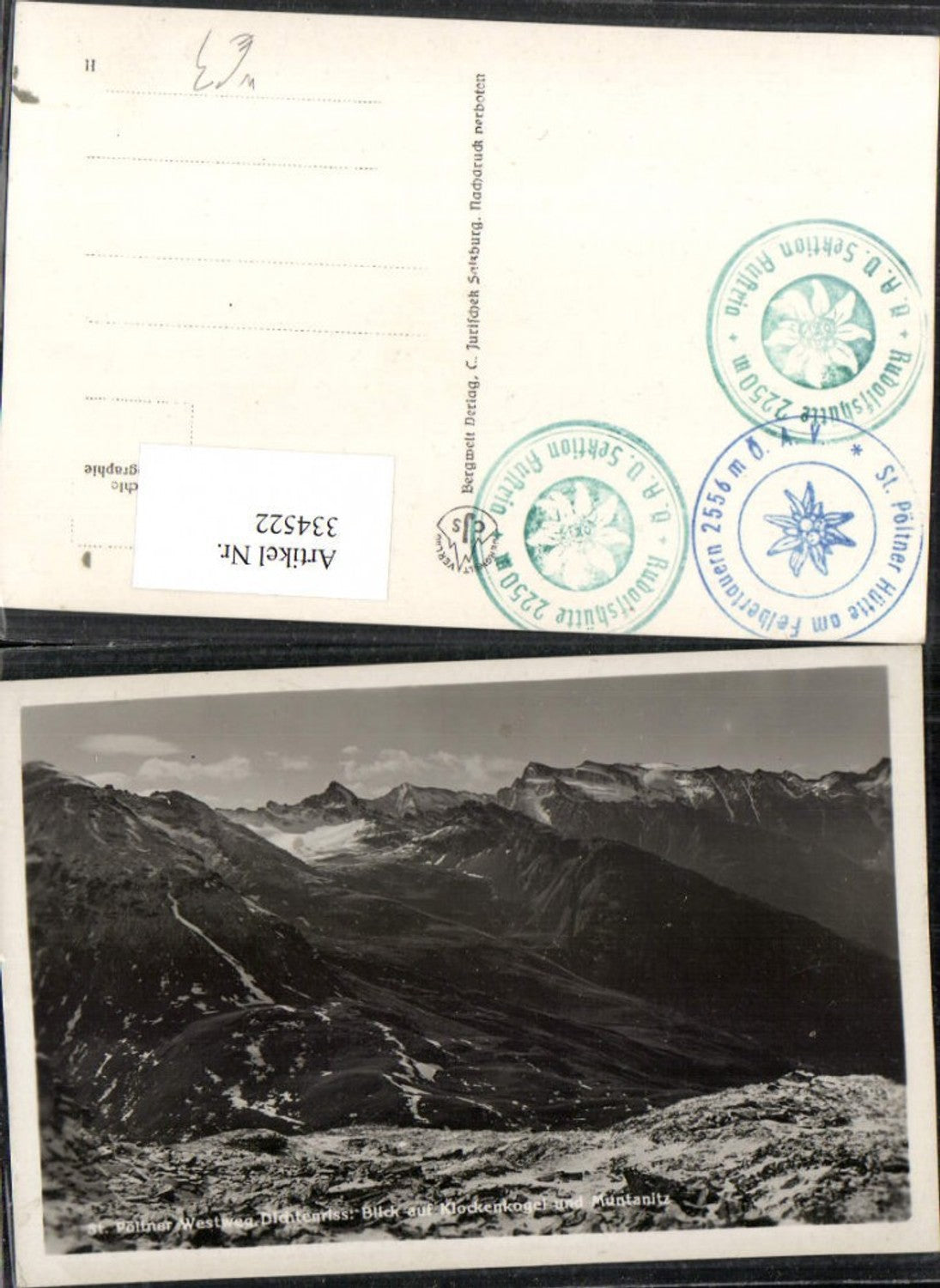 334522,St. Pöltner Westweg b. Mittersill Blick auf Klockenkogel Bergkulisse