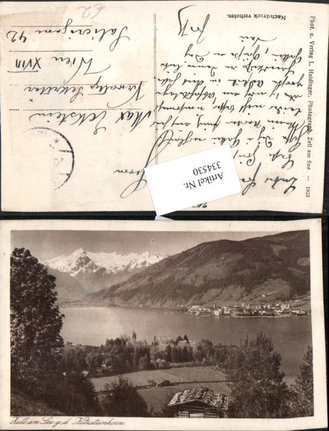 334530,Blick auf Zell am See Totale geg. Kitzsteinhorn Bergkulisse