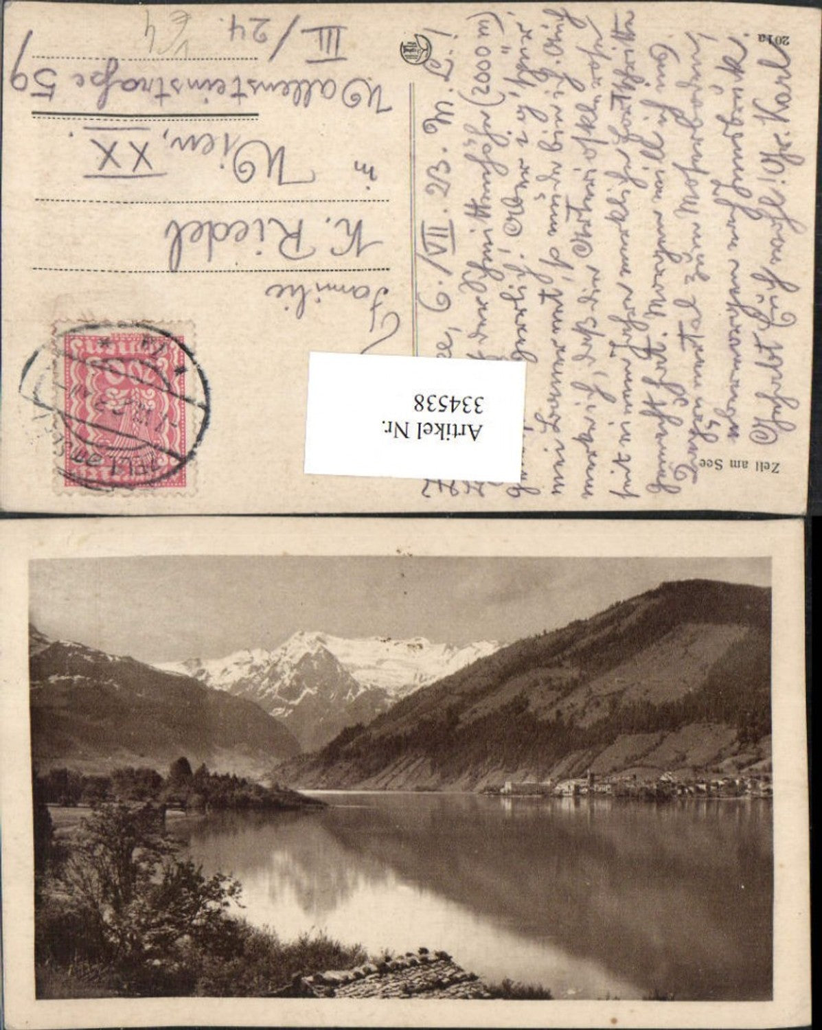 334538,Blick auf Zell am See Teilansicht Bergkulisse pub Kilophot 201a