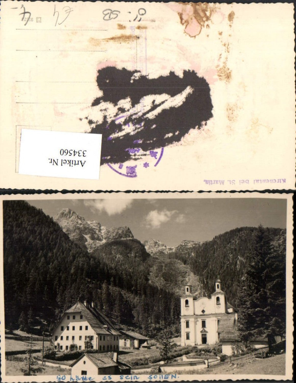 334560,Kirchental b. St. Martin Kirche Bergkulisse