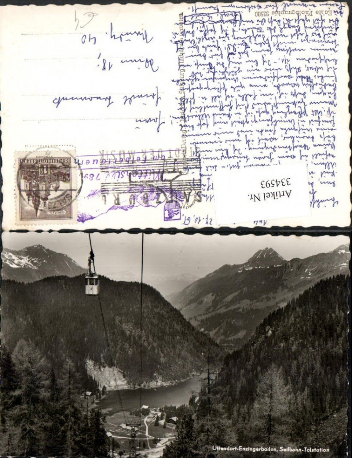 334593,Uttendorf Enzingerboden Seilbahn Talstation Bergkulisse