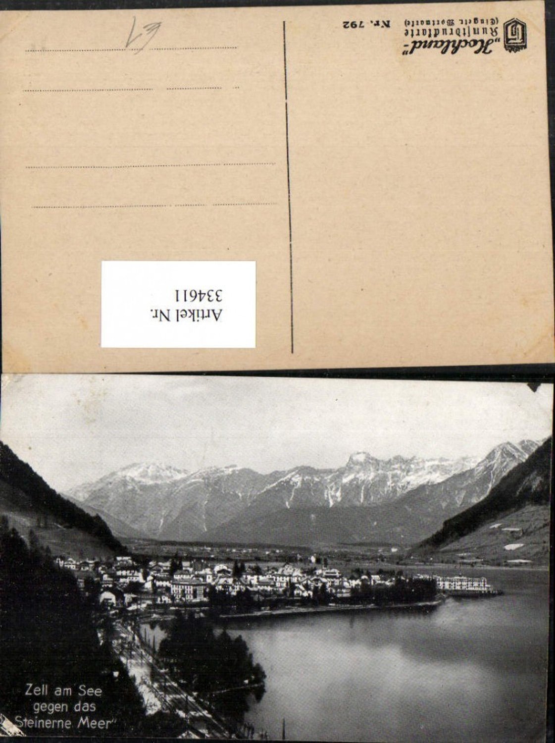 334611,Zell am See Totale geg. Steinerne Meer Bergkulisse