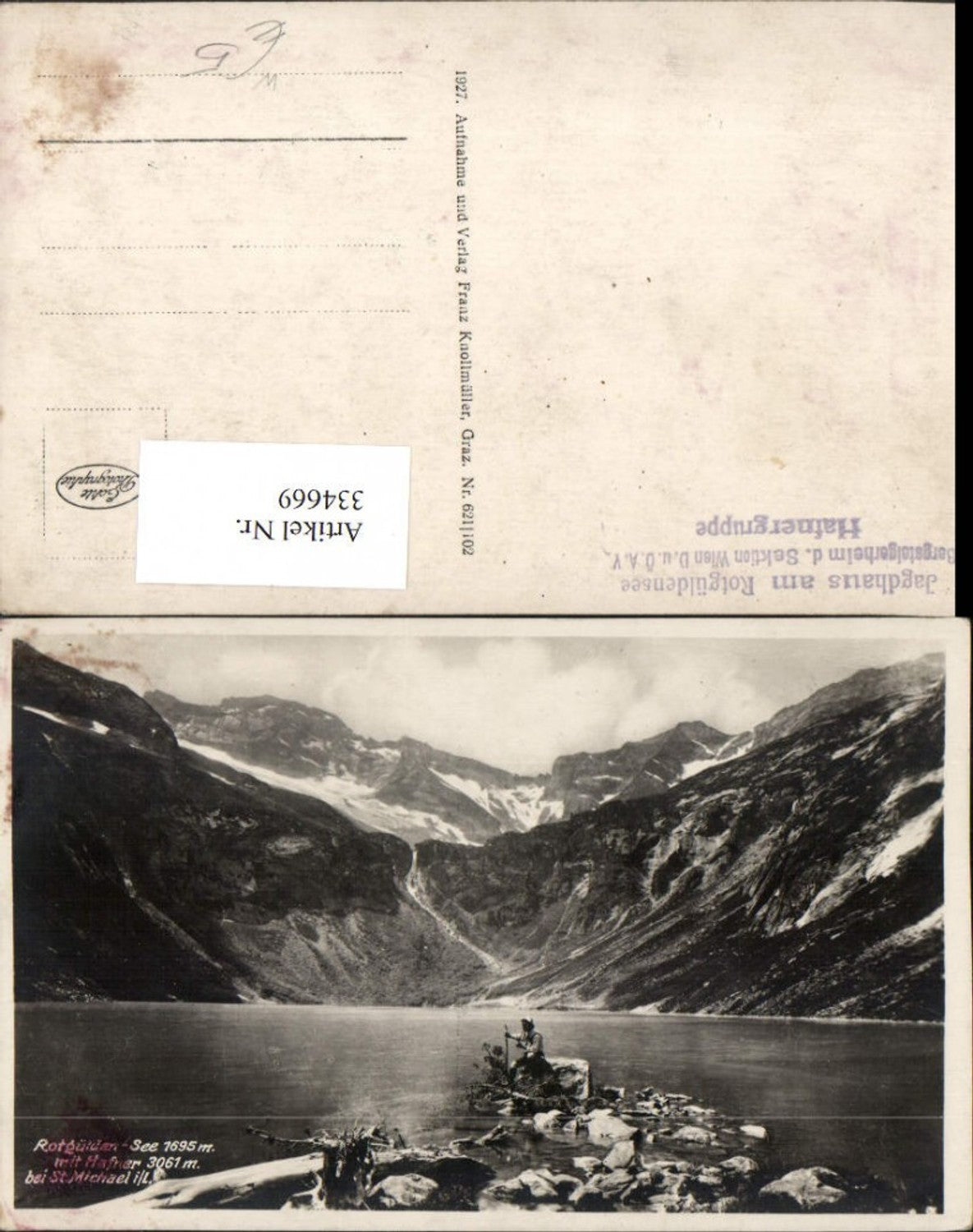 334669,Rotgülden-See b. St. Michael im Lungau m. Hafner Bergkulisse