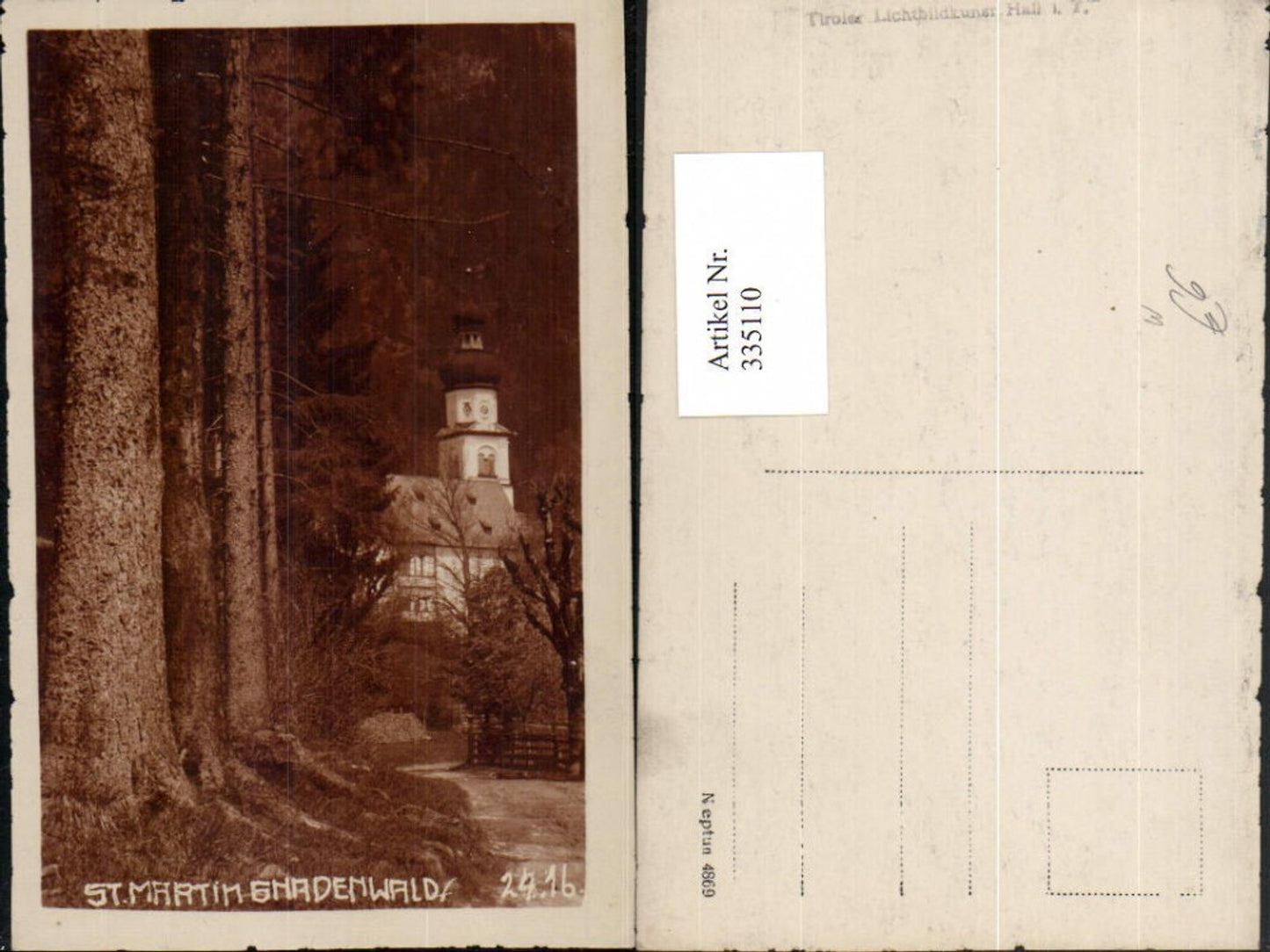 Alte Ansichtskarte – Old Postcard