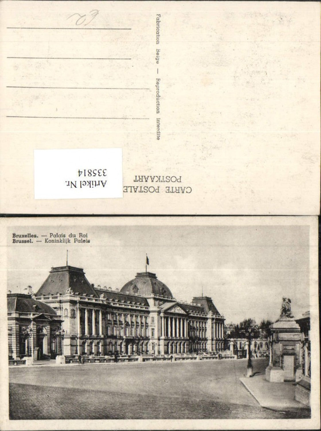 335814,Bruxelles Brüssel Palais du Roi Gebäude
