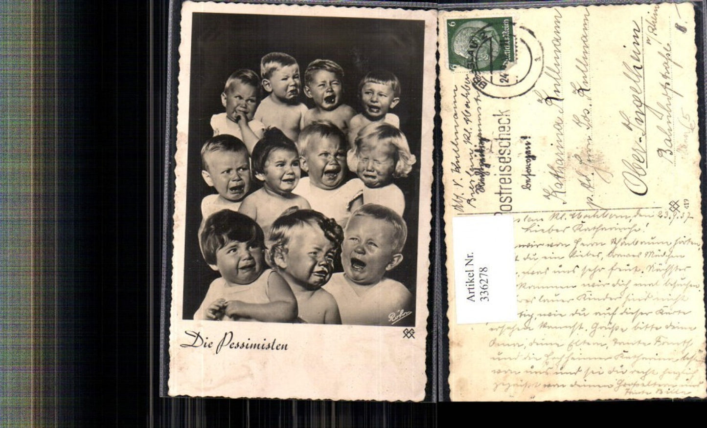 336278,Fotomontage Kind Kinder Kinderköpfe weinend Die Pessimisten Humor