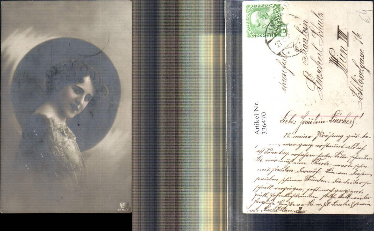 336470,Frau Portrait Passepartout