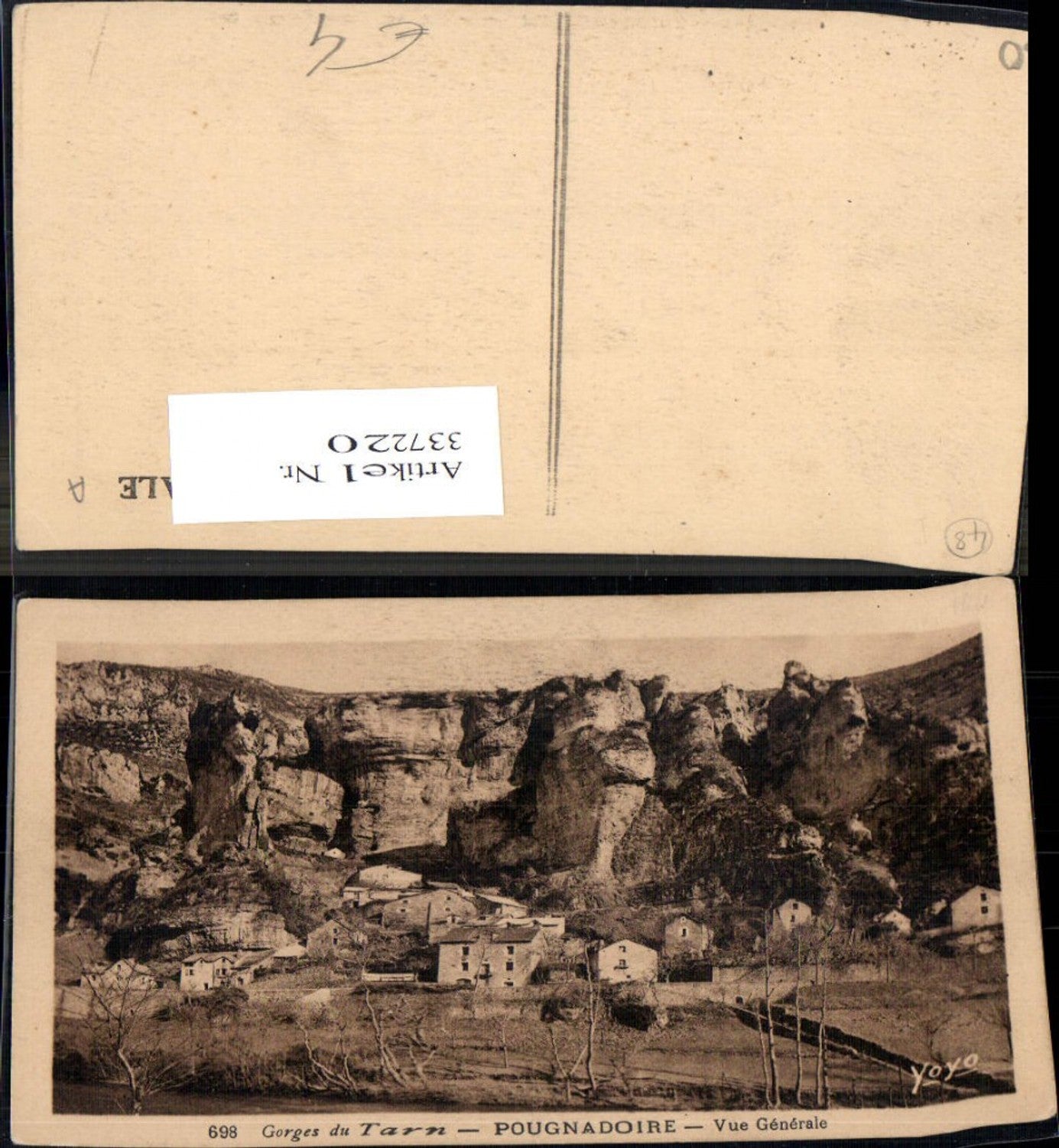 337220,Languedoc-Roussillon Gard Gorges du Tarn Pougnadoire Vue generale