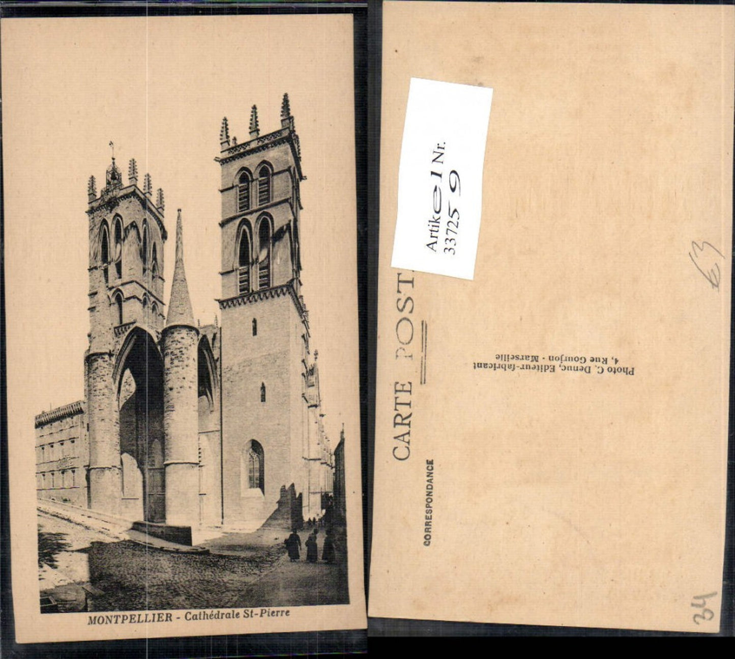 337259,Languedoc-Roussillon Herault Montpellier Cathedrale St Pierre Kirche