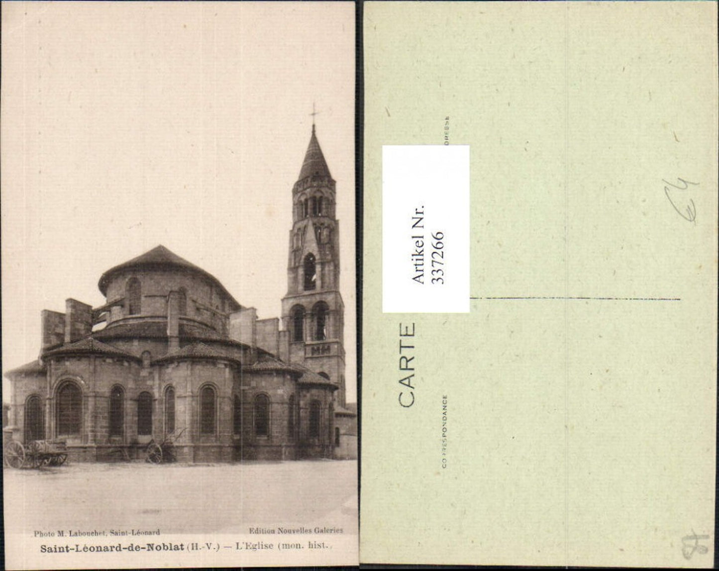 337266,Limousin Haute-Vienne Saint Leonard de Noblat L Eglise Kirche