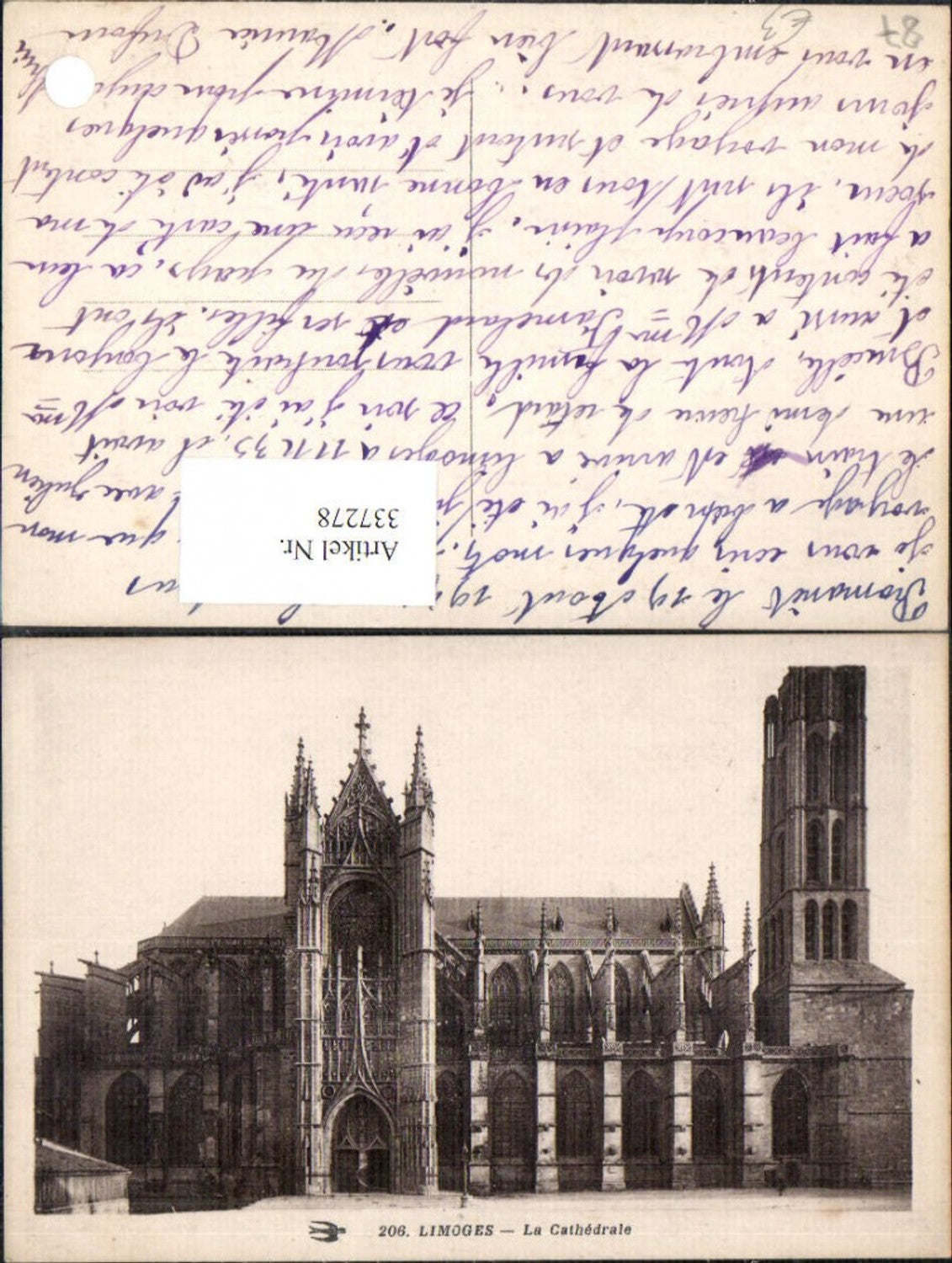 337278,Limousin Haute-Vienne Limoges La Cathedrale Kirche Kathedrale
