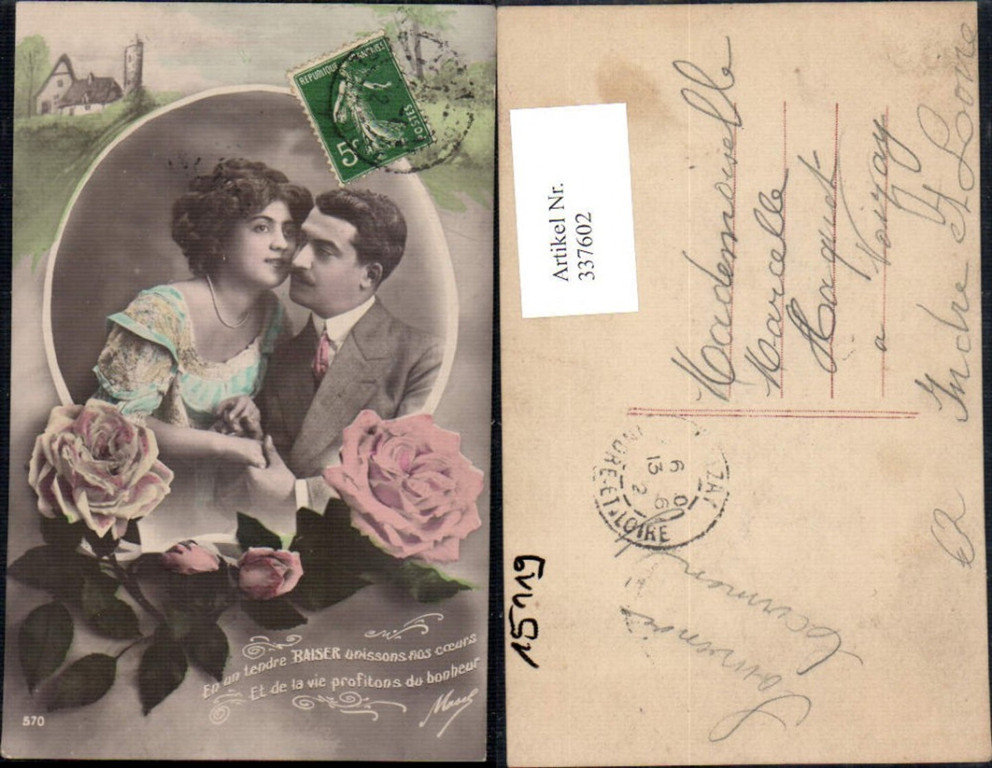 337602,Liebe Paar Händchenhalten Rosen Landschaft Passepartout Spruch