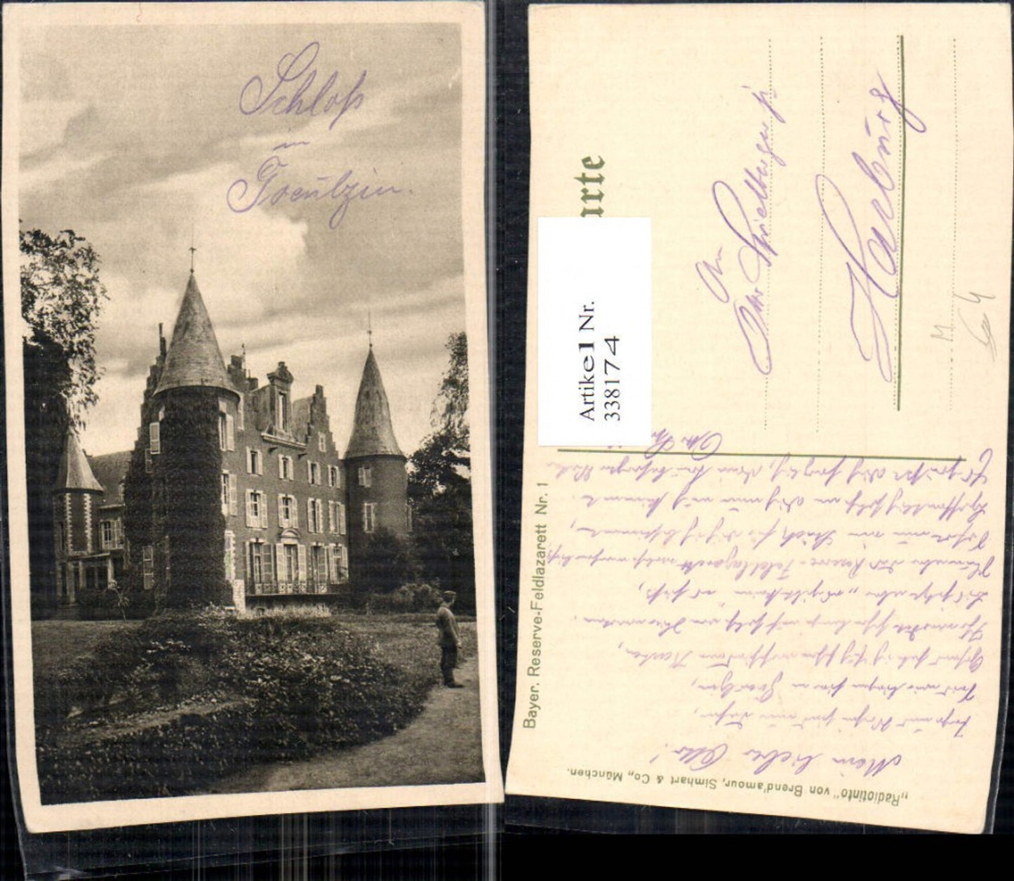 338174,Schloss Bayer. Reserve Feldlazarett 1