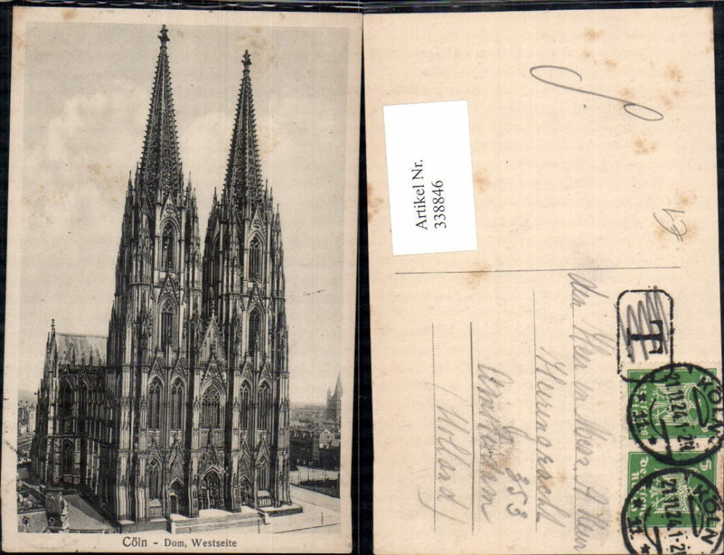 338846,Kirche Cöln Köln Dom Westseite