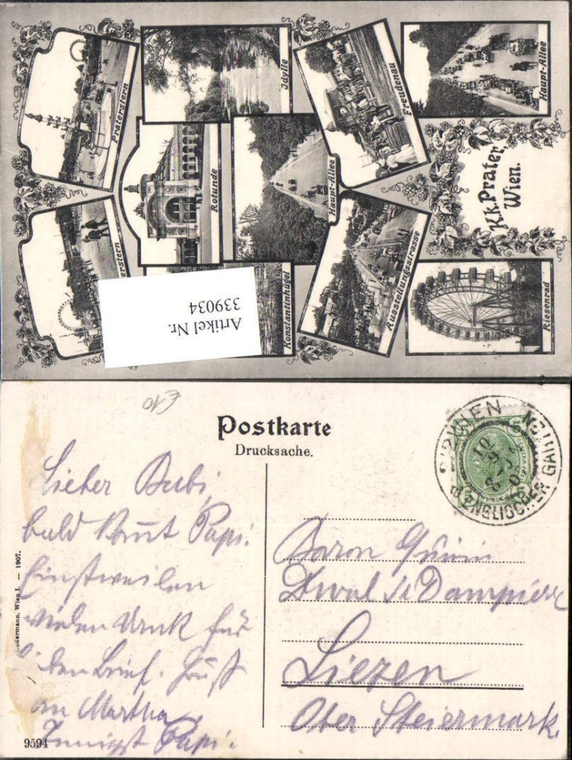 Alte Ansichtskarte – Old Postcard