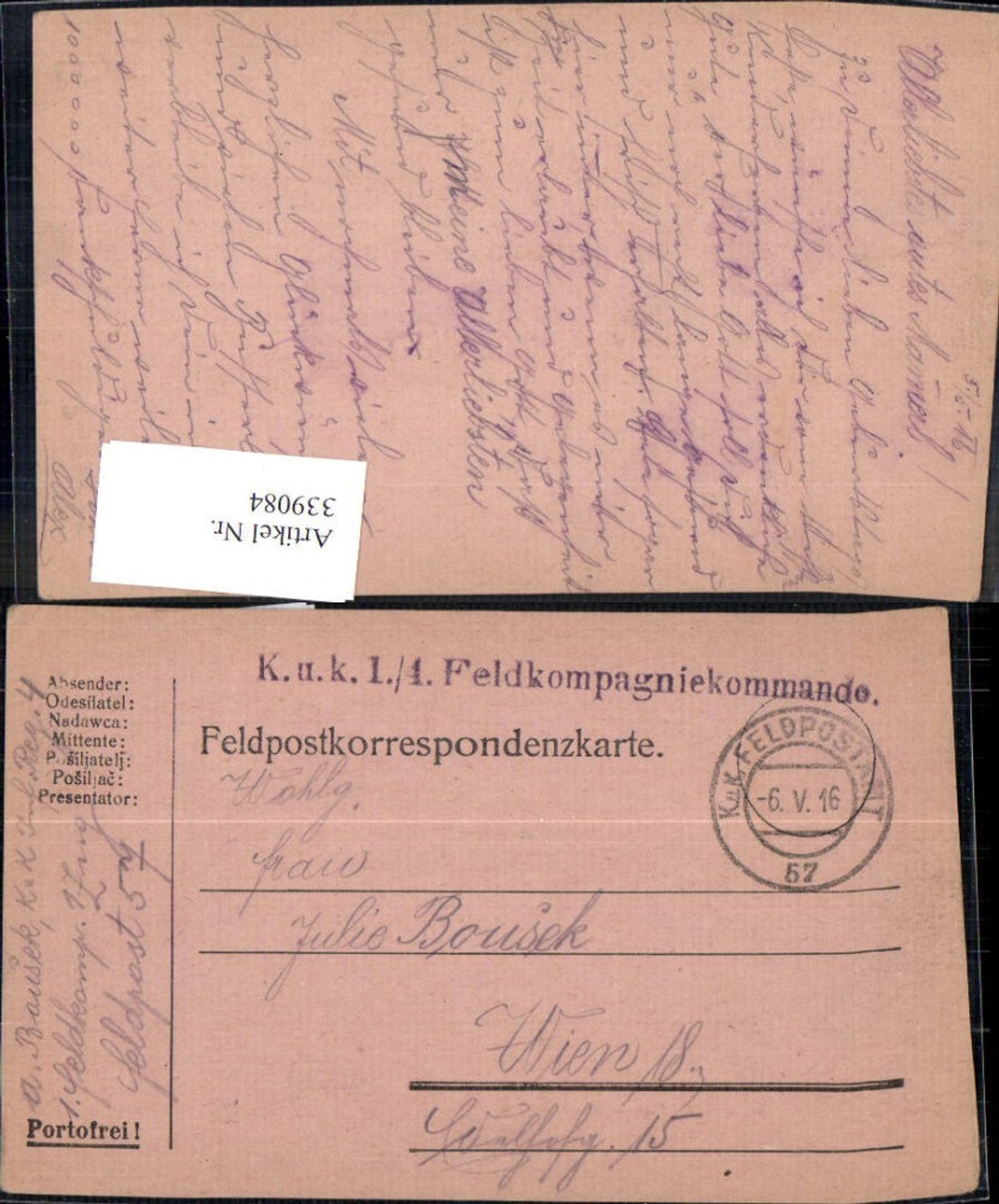 Alte Ansichtskarte – Old Postcard