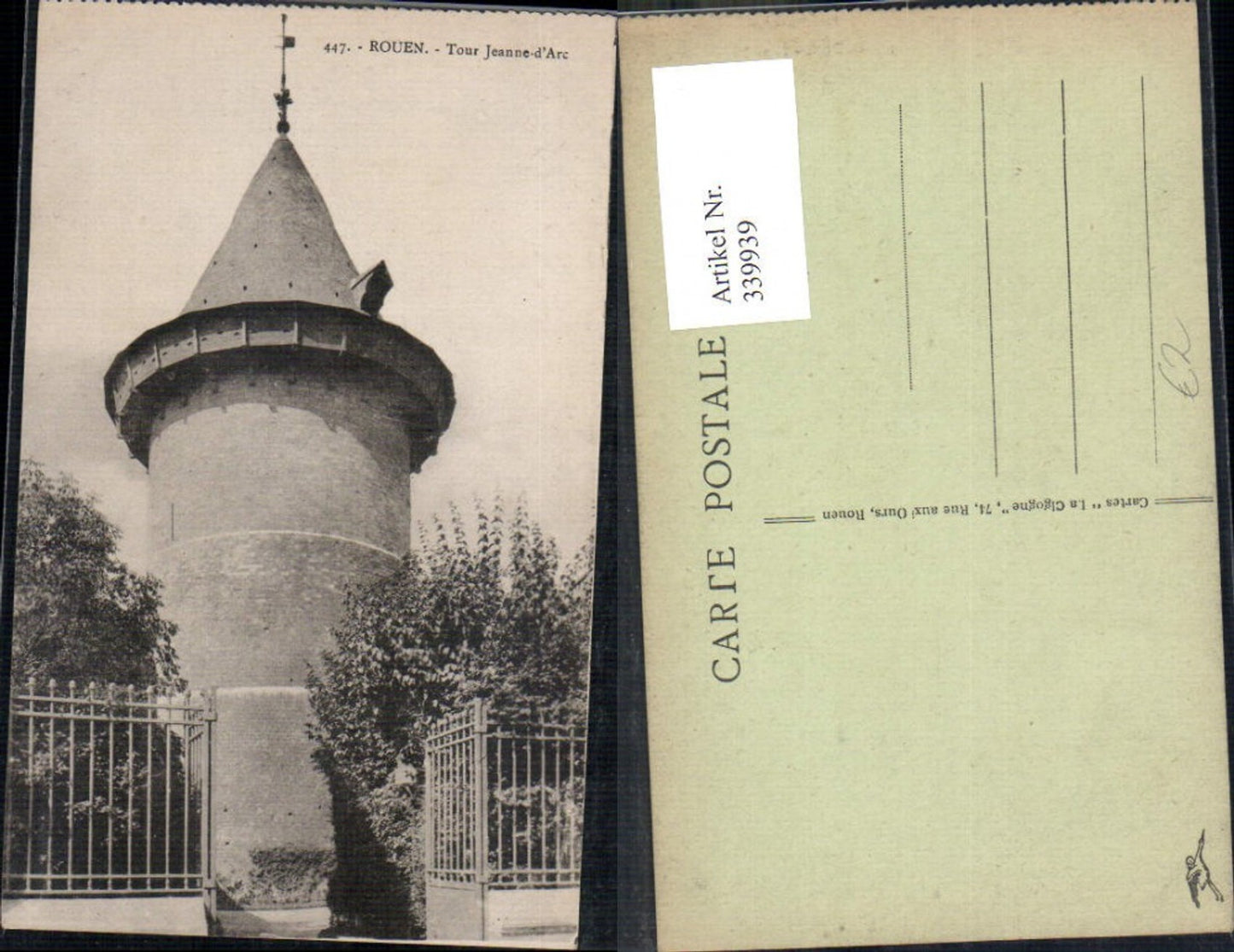 339939,Haute-Normandie Seine-Maritime Rouen Tour Jeanne d Arc Turm
