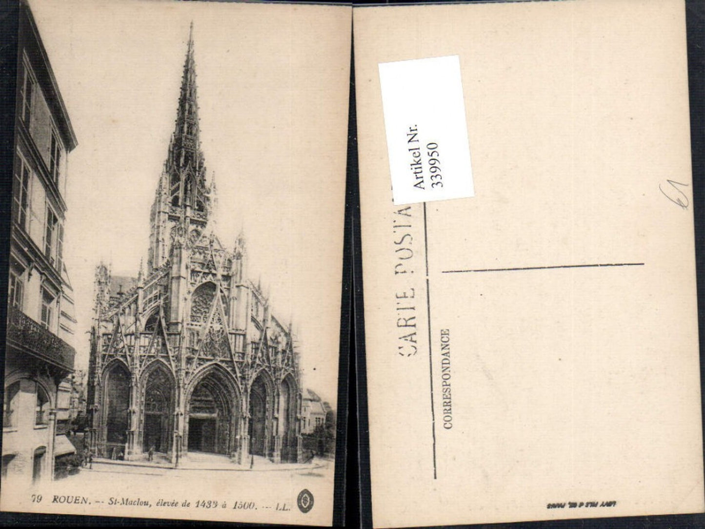 339950,Haute-Normandie Seine-Maritime Rouen St Maclou Kirche Eglise